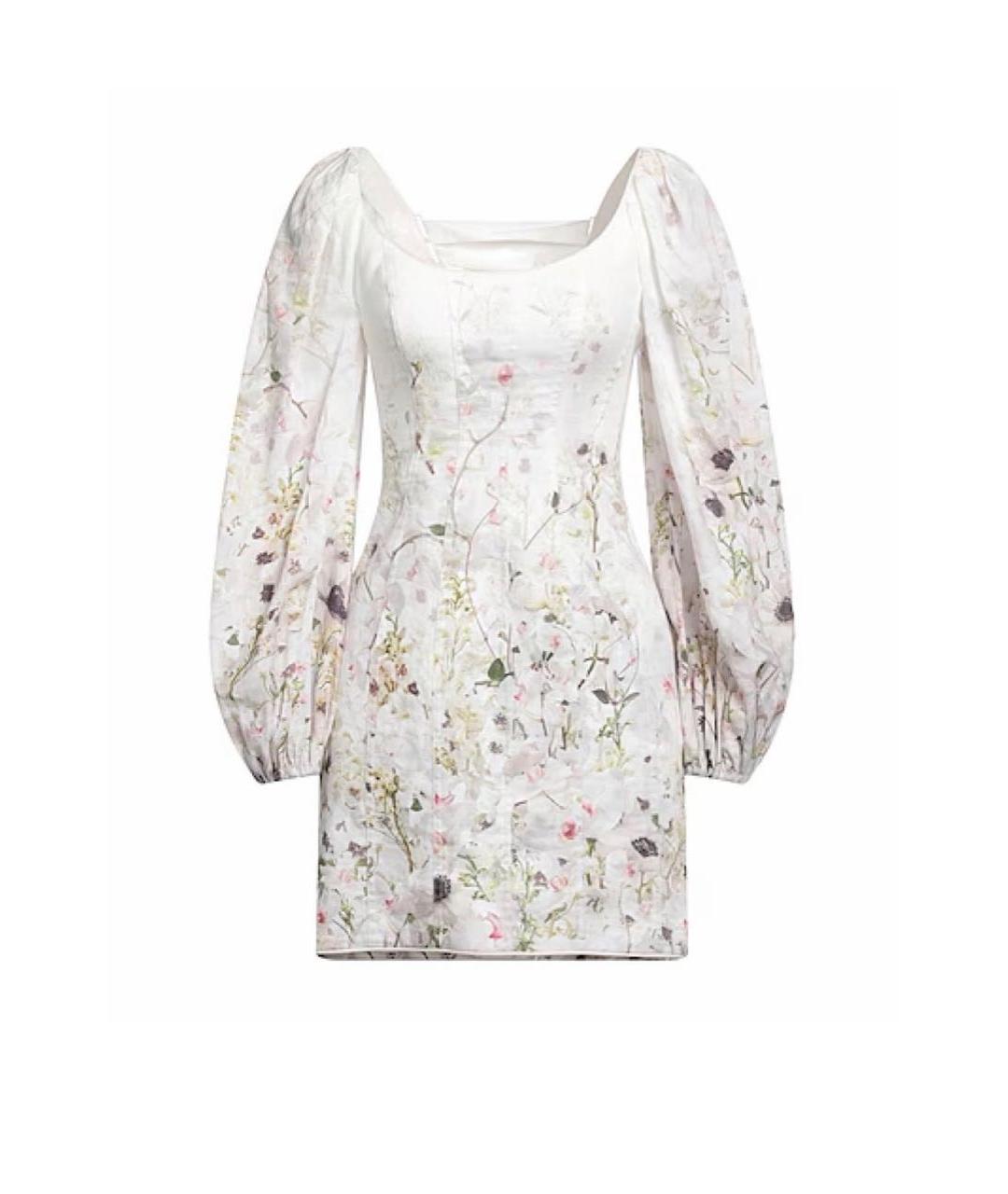 ZIMMERMANN Бежевое хлопковое повседневное платье, фото 6