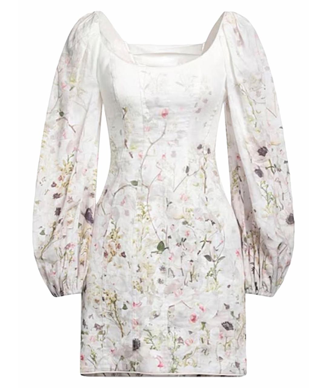 ZIMMERMANN Бежевое хлопковое повседневное платье, фото 1