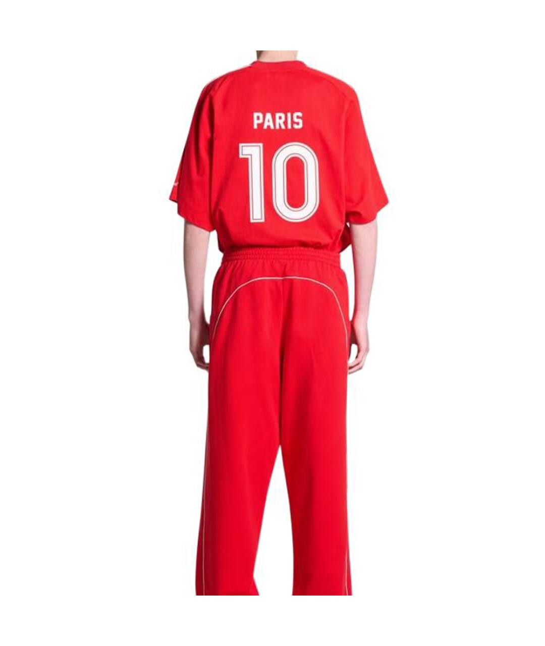 BALENCIAGA Красная футболка, фото 3