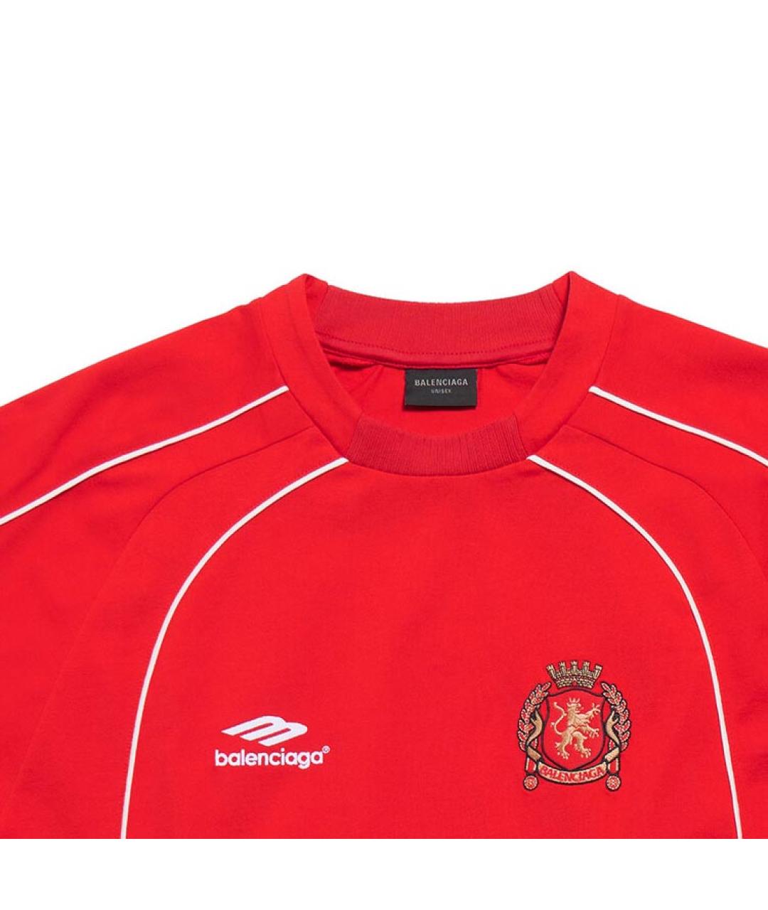 BALENCIAGA Красная футболка, фото 5