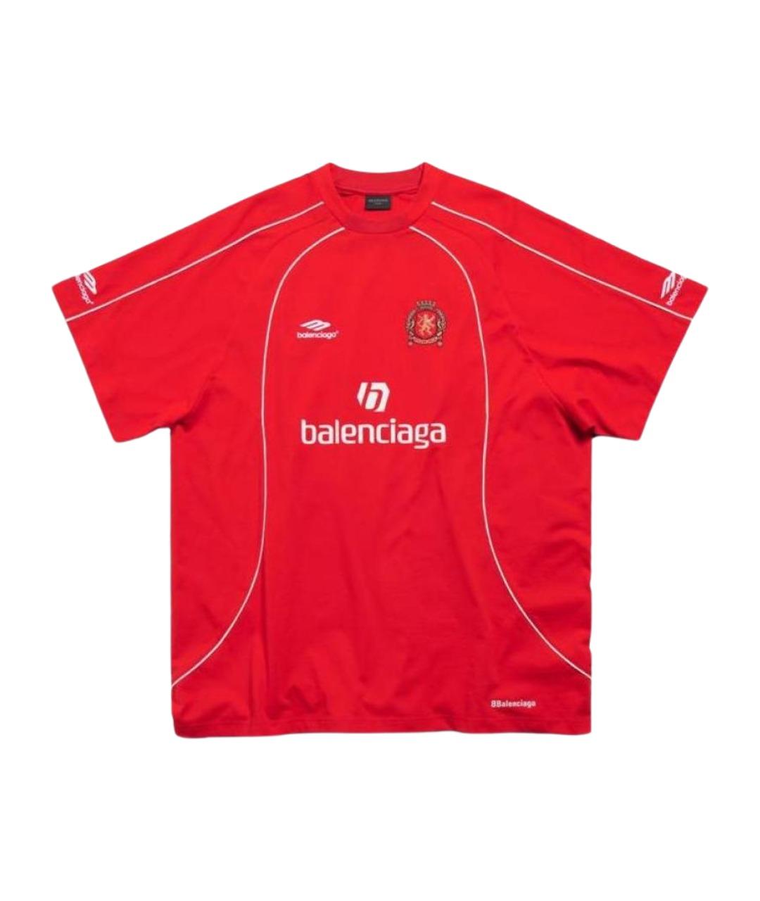 BALENCIAGA Красная футболка, фото 1