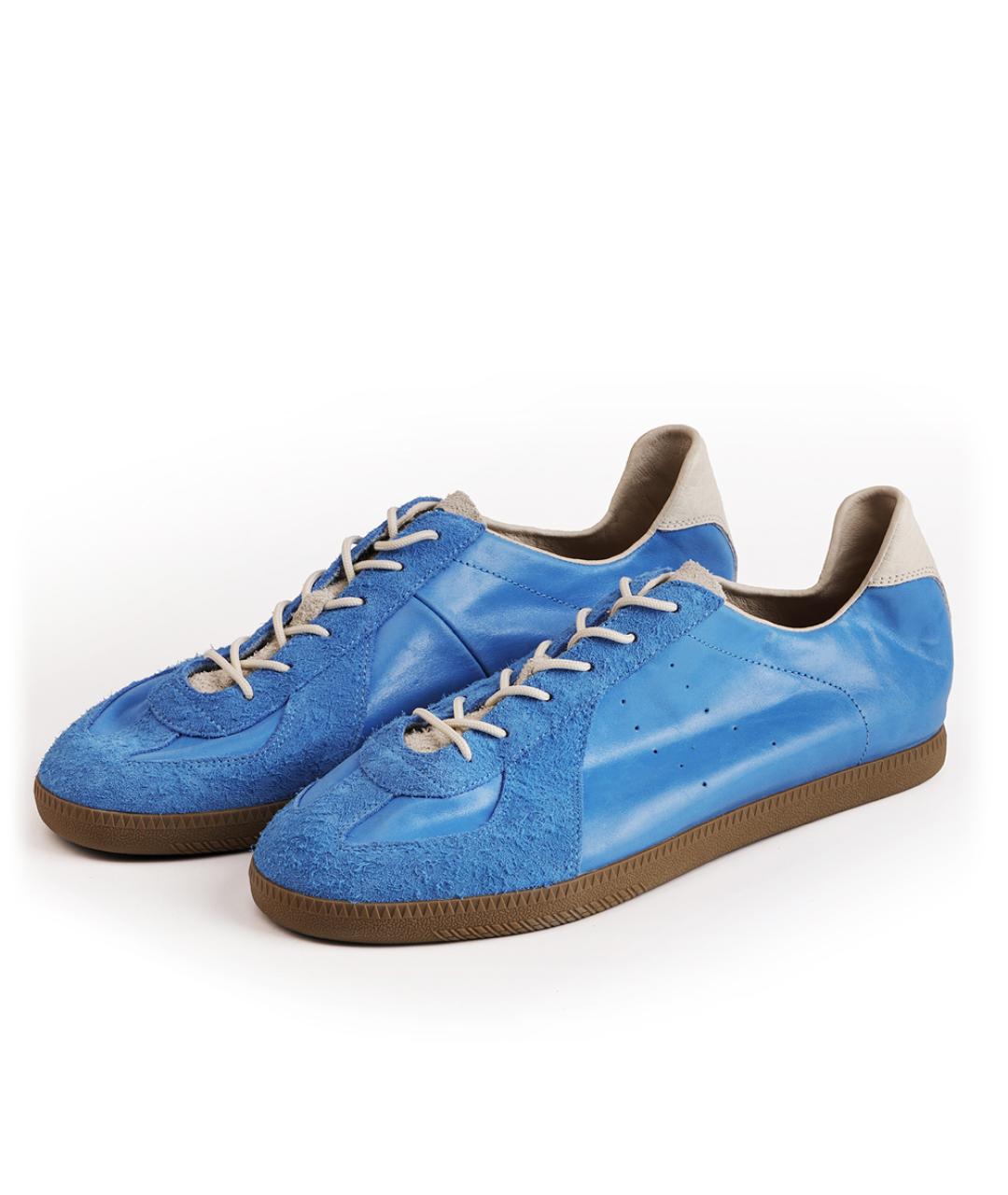 PANE Синие кожаные кеды, фото 3