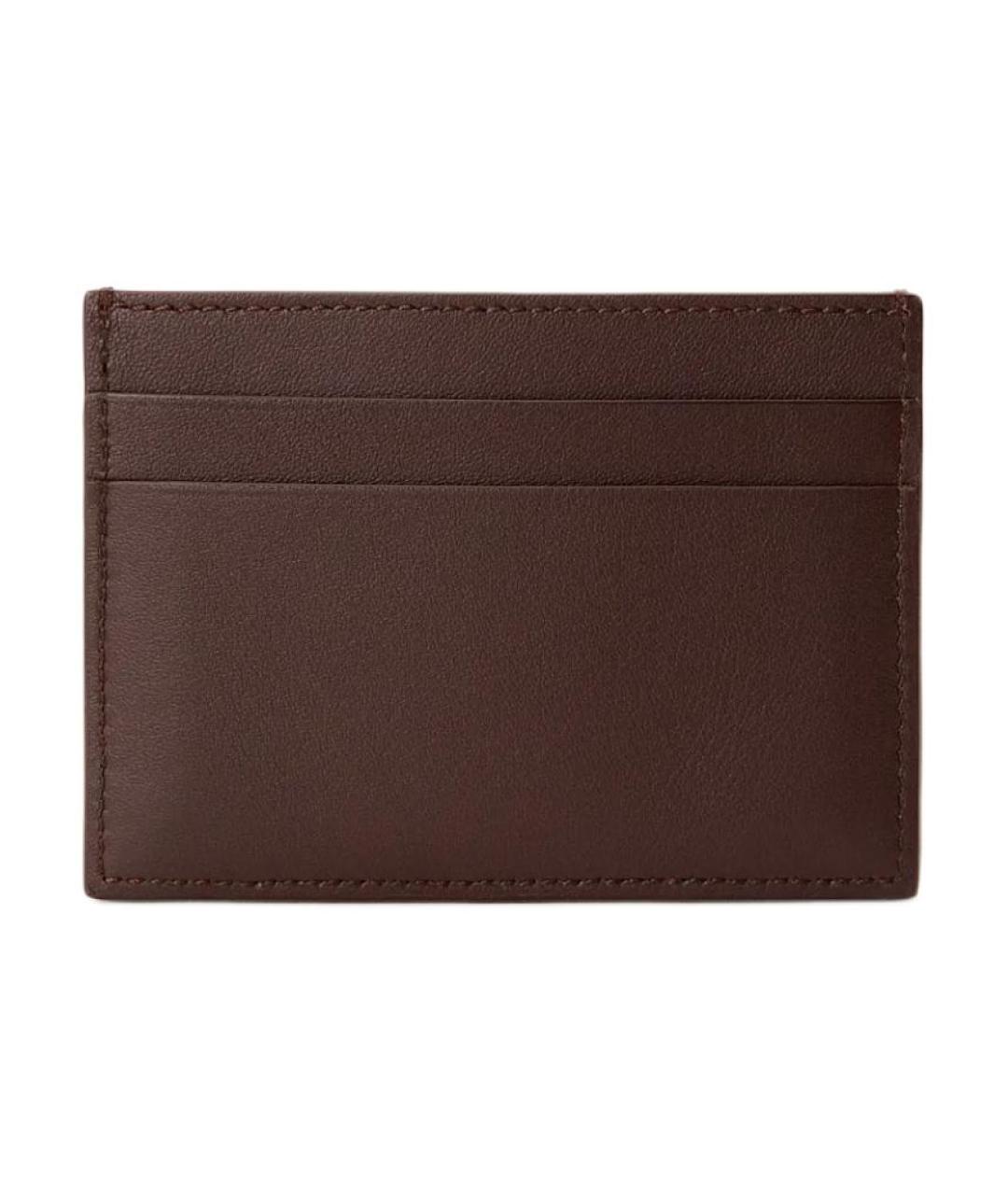 LOEWE Коричневый кожаный кардхолдер, фото 3