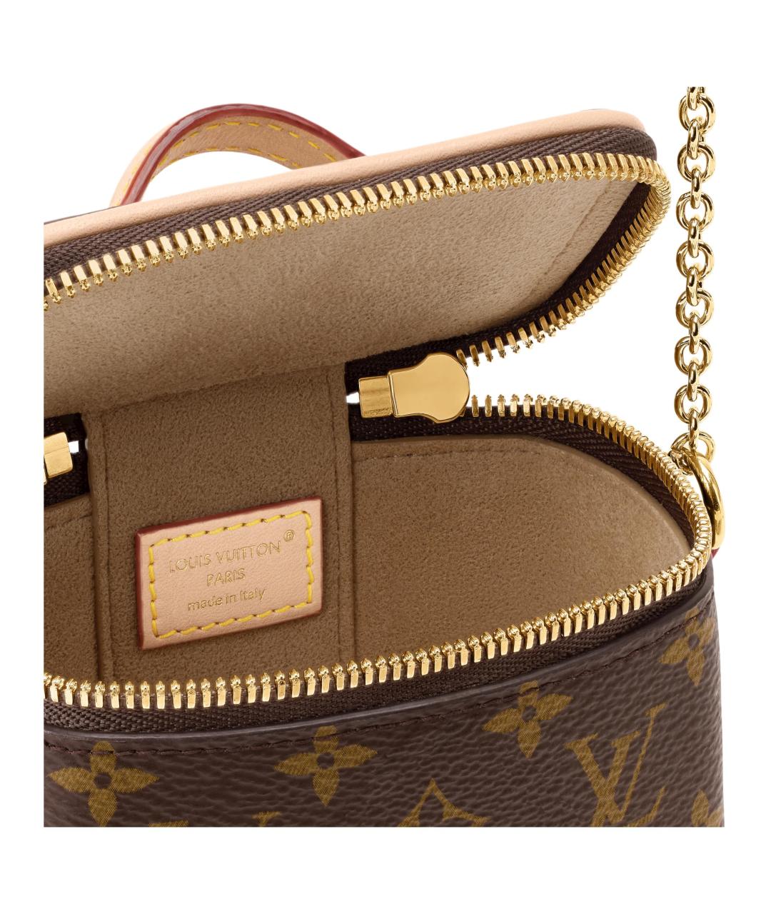 LOUIS VUITTON Коричневая косметичка, фото 4