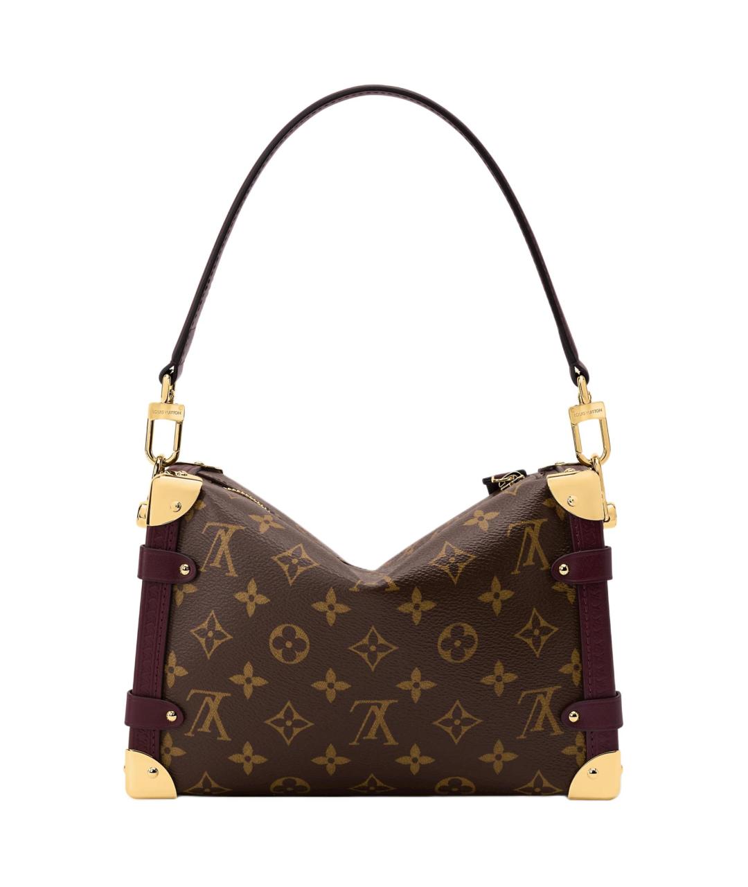 LOUIS VUITTON Бордовая сумка через плечо из канвы, фото 3