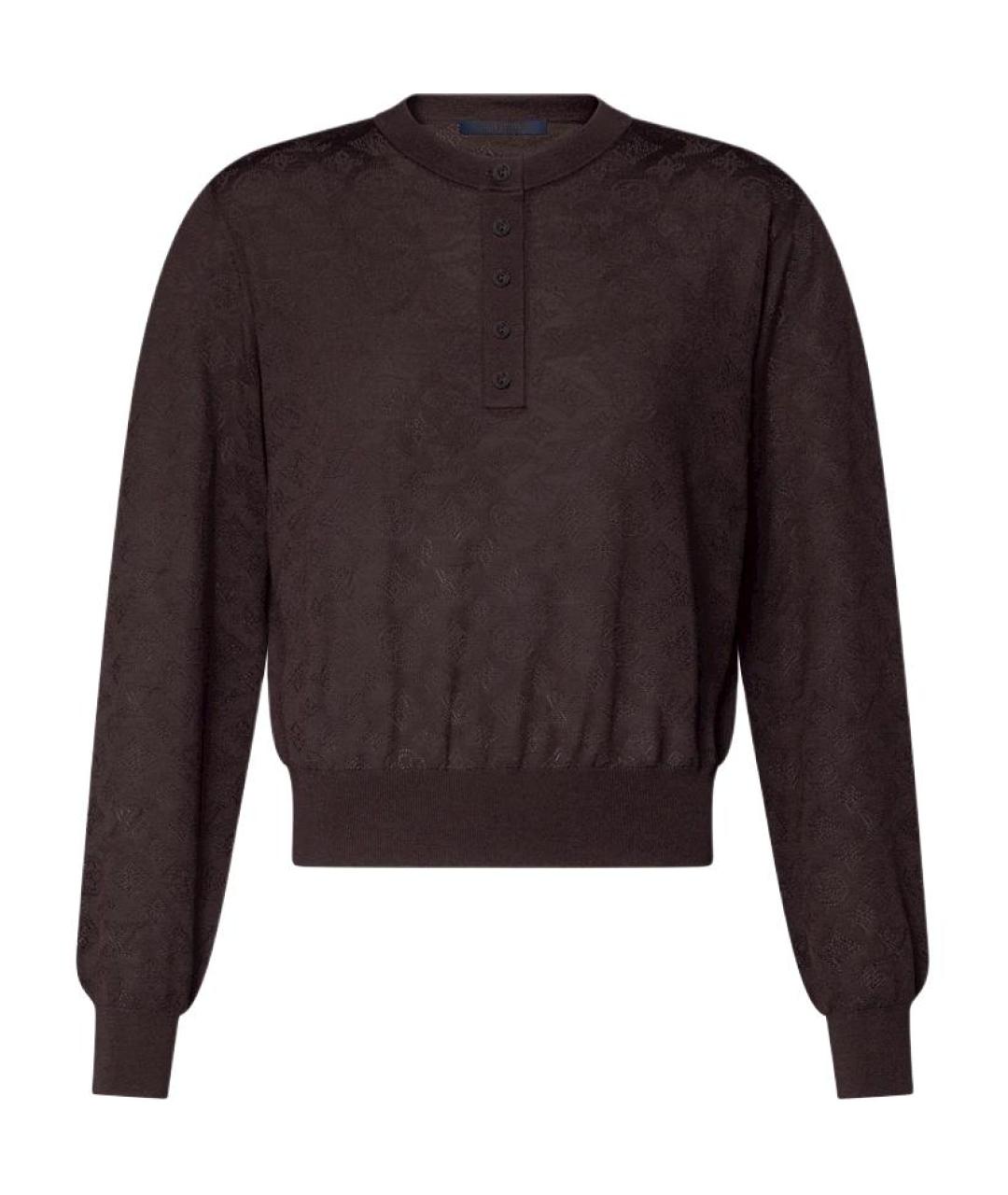 LOUIS VUITTON Коричневый джемпер / свитер, фото 1