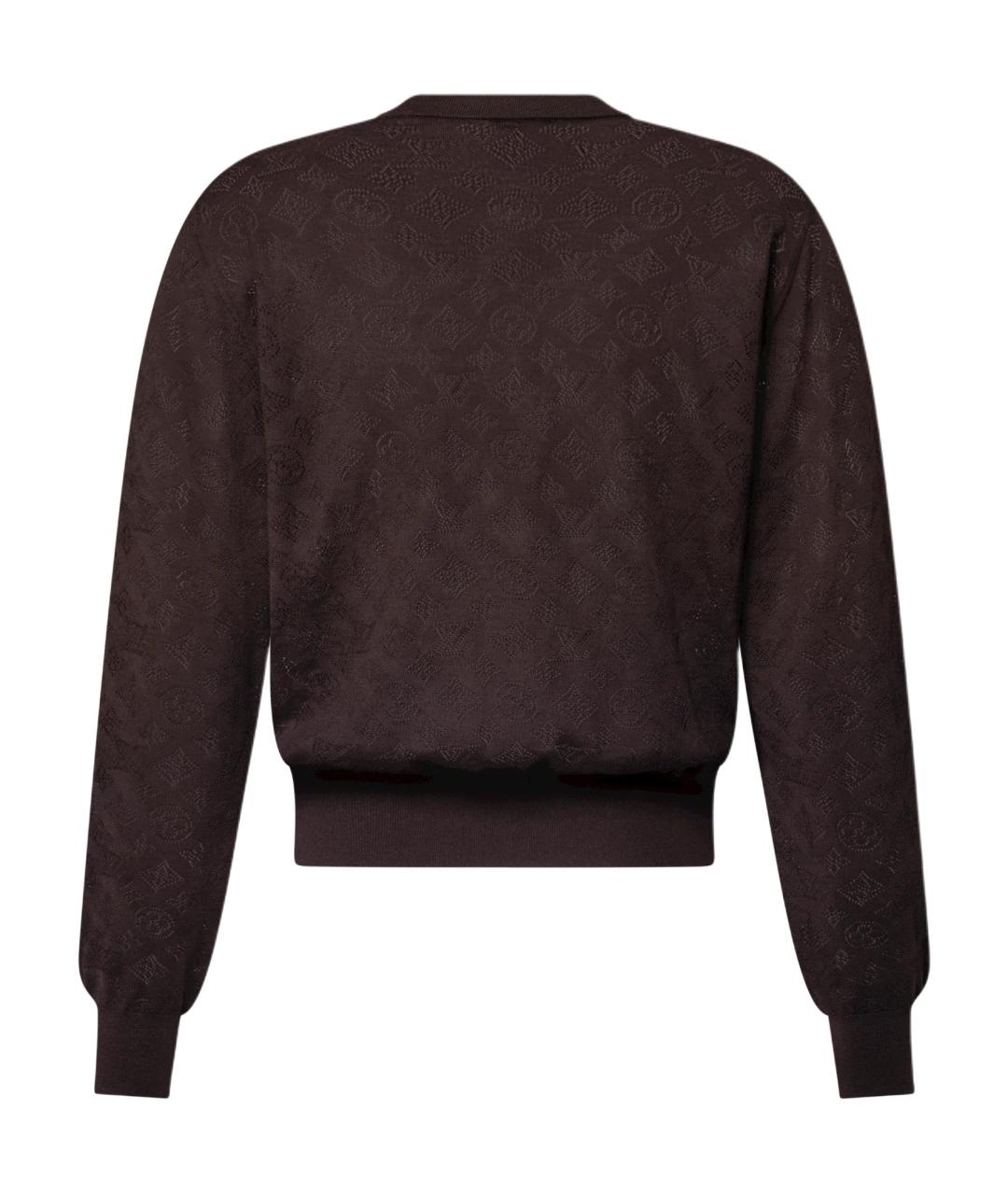 LOUIS VUITTON Коричневый джемпер / свитер, фото 2