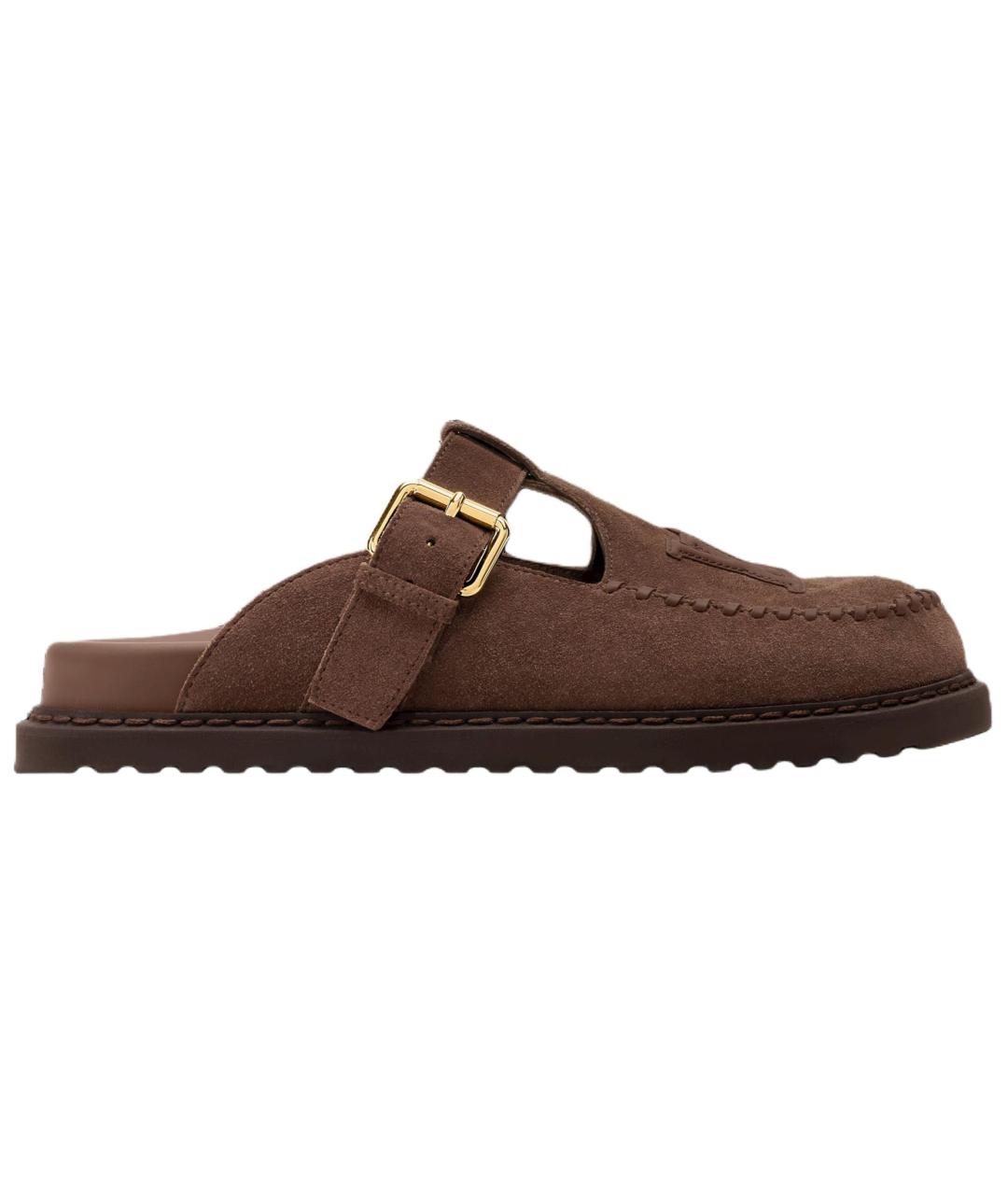 LOUIS VUITTON Коричневые мюли, фото 1