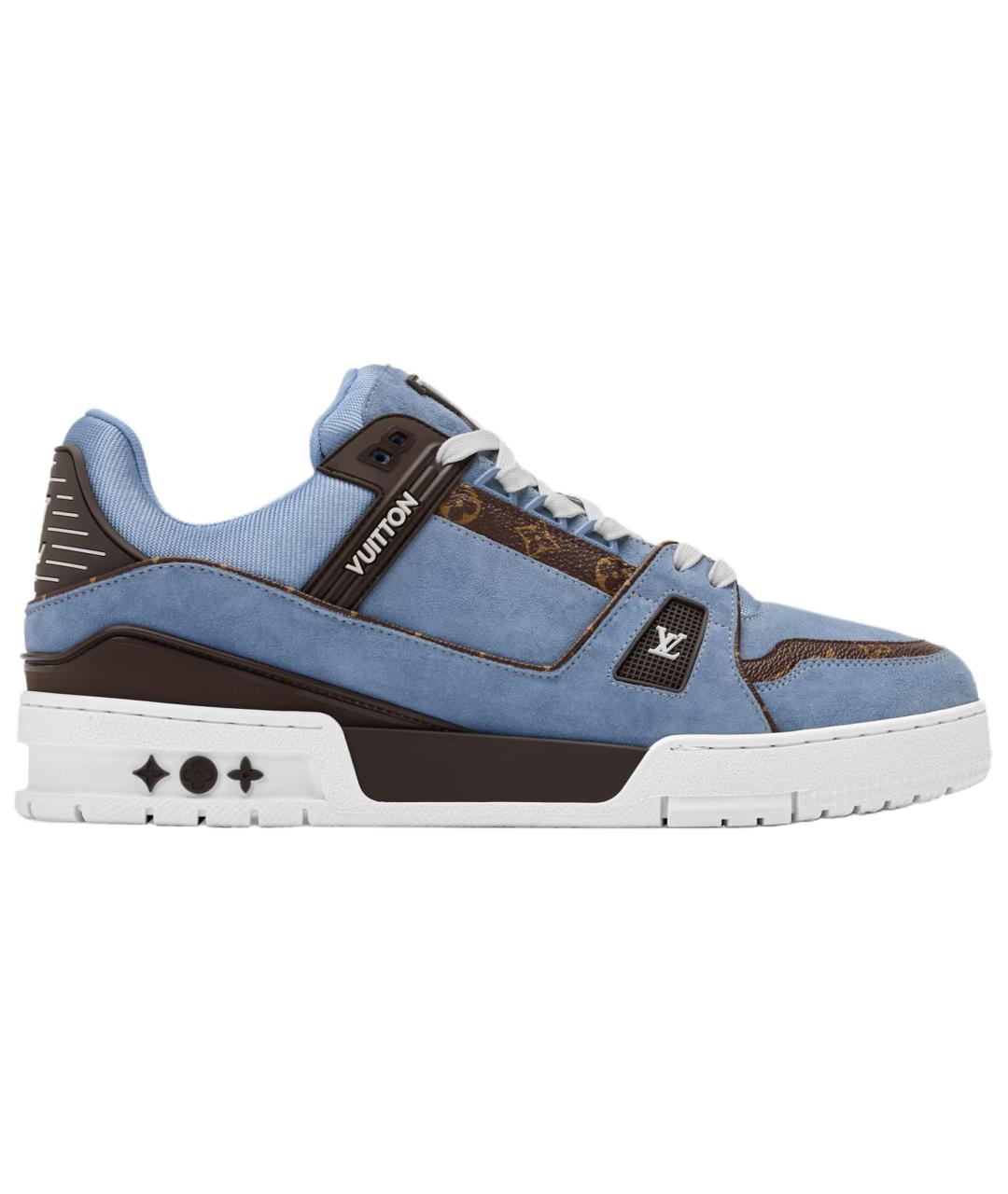 LOUIS VUITTON Синие низкие кроссовки / кеды, фото 1