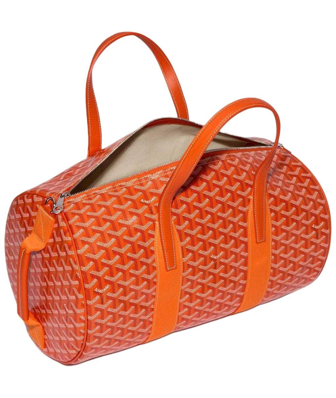 GOYARD Оранжевая дорожная/спортивная сумка, фото 3