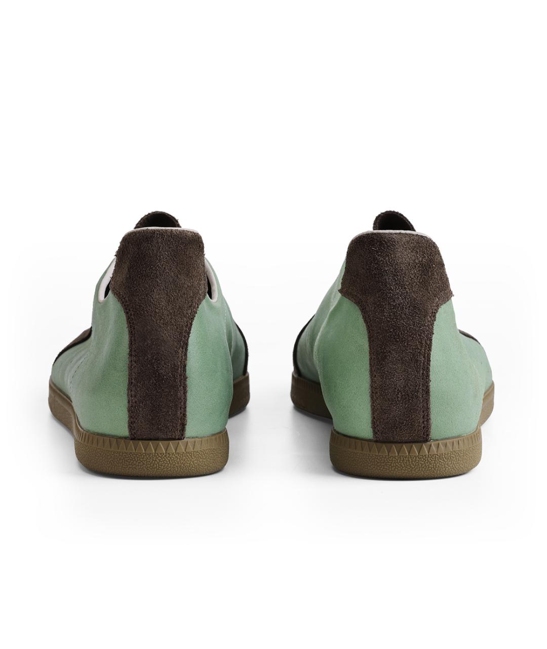 PANE Зеленые кожаные кеды, фото 5