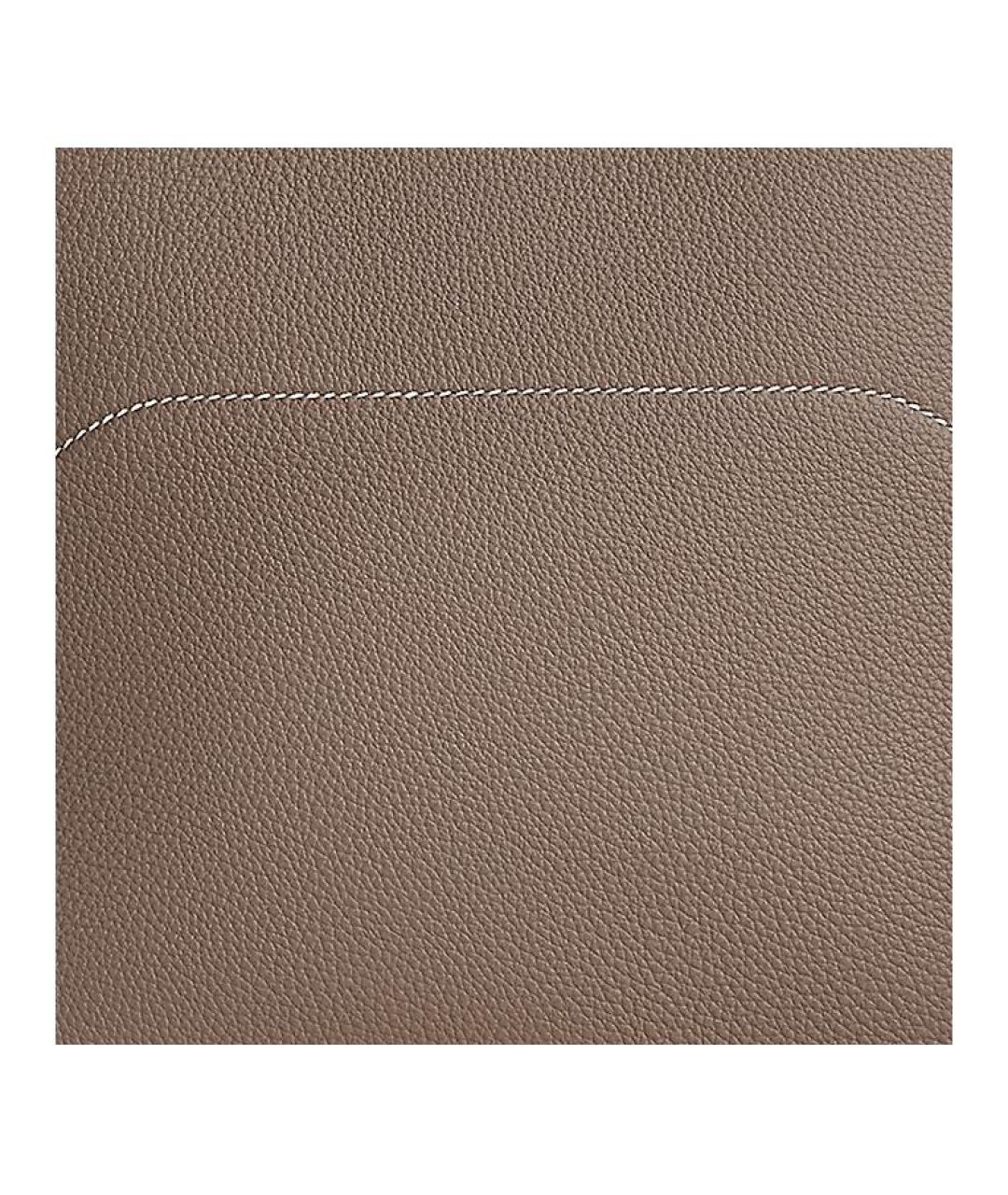 HERMES Серая кожаная сумка через плечо, фото 4