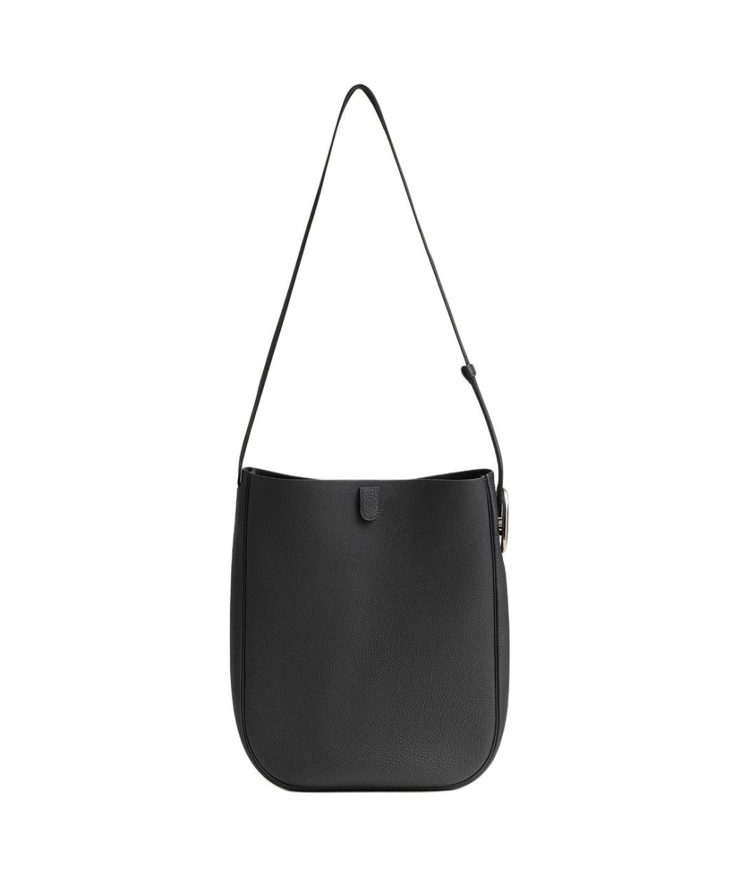 HERMES Черная кожаная сумка через плечо, фото 1