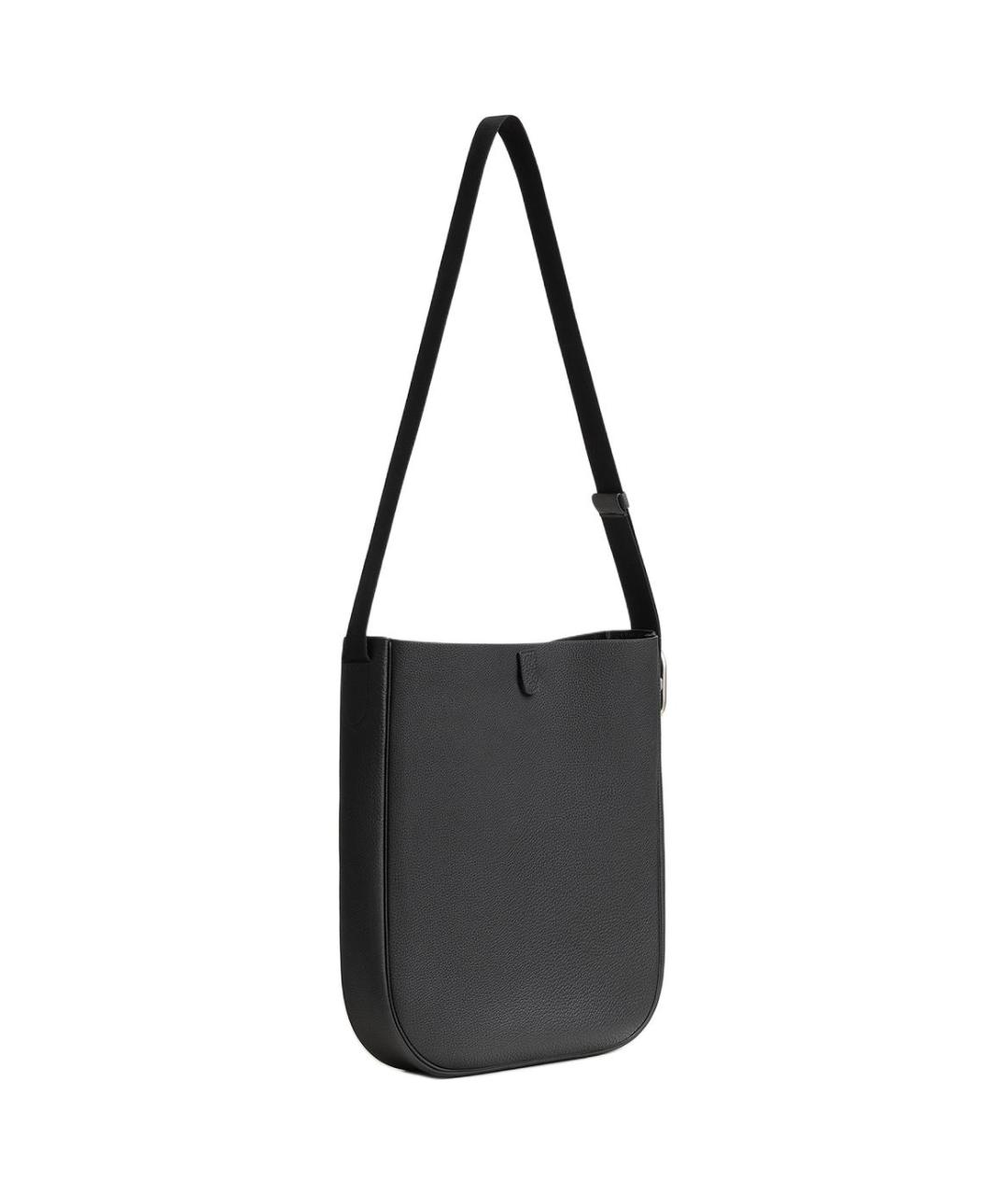 HERMES Черная кожаная сумка через плечо, фото 2