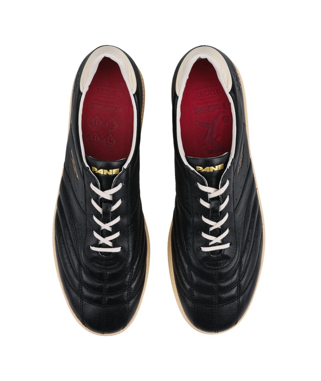 PANE Черные кожаные кроссовки, фото 4