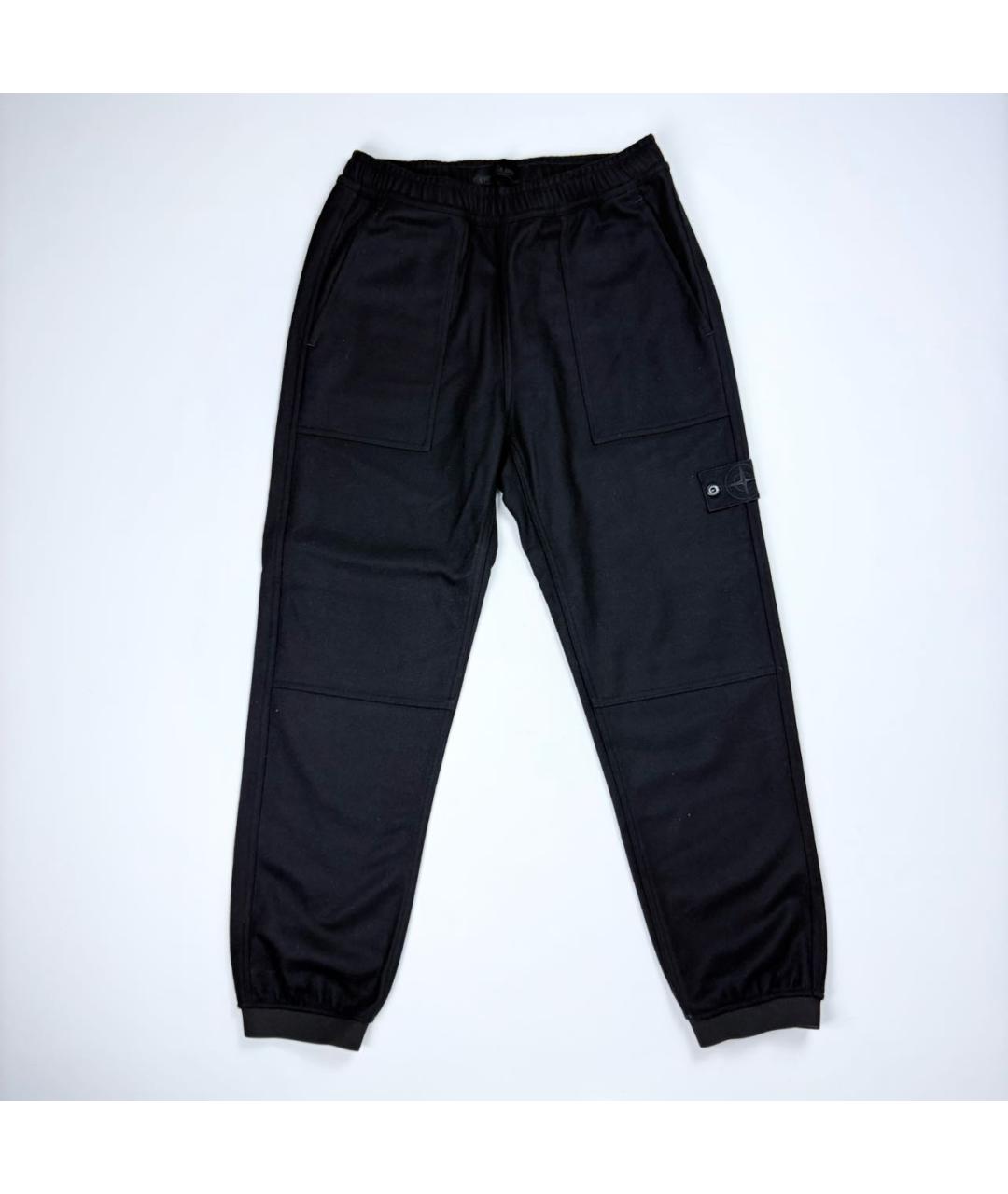 STONE ISLAND Черные повседневные брюки, фото 6