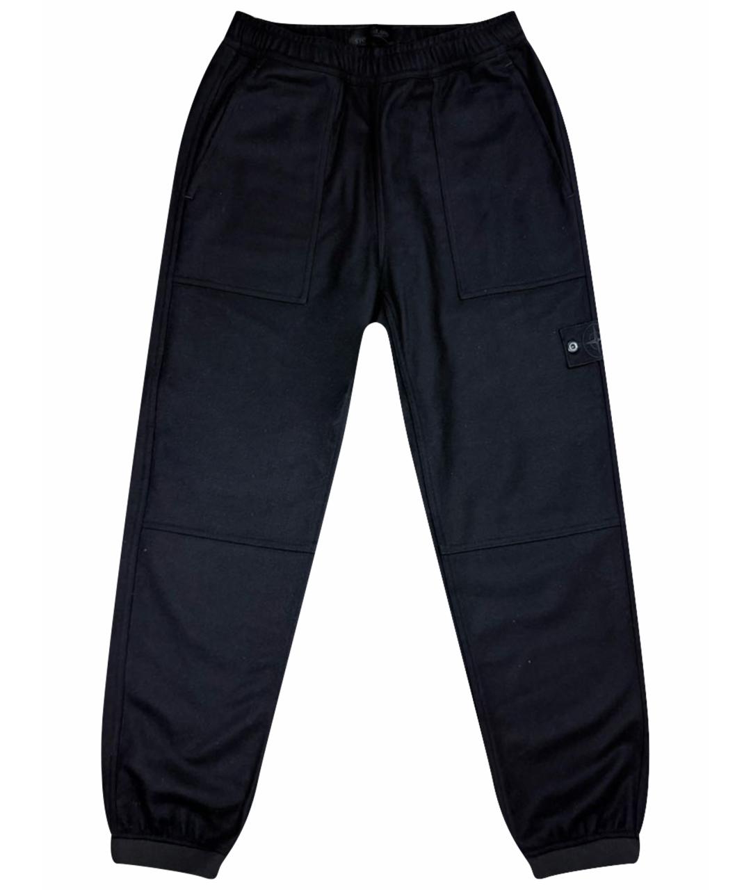 STONE ISLAND Черные повседневные брюки, фото 1