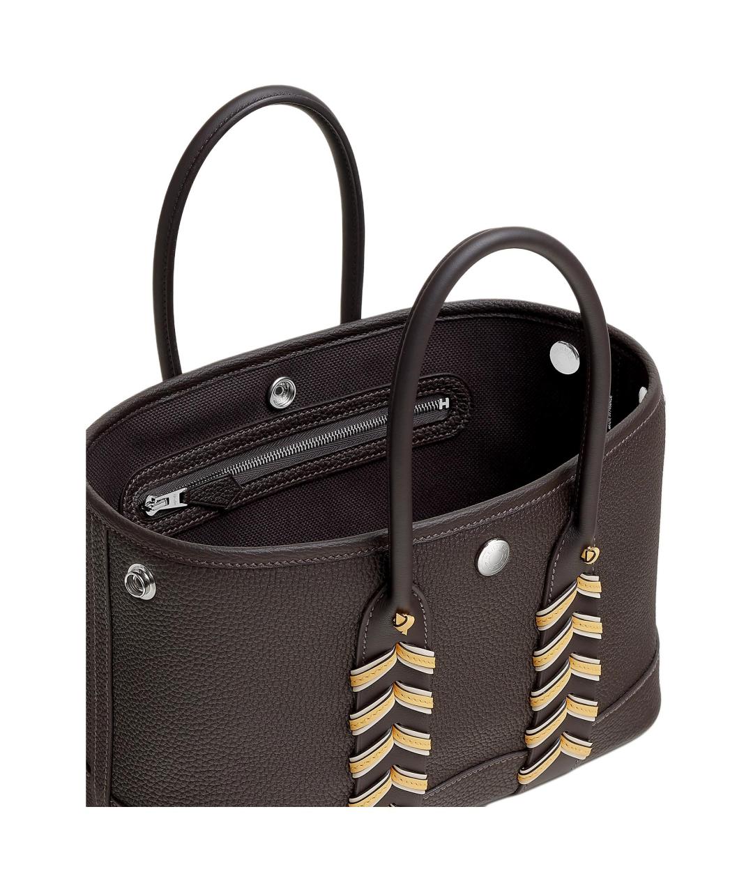 HERMES Коричневая кожаная сумка через плечо, фото 3