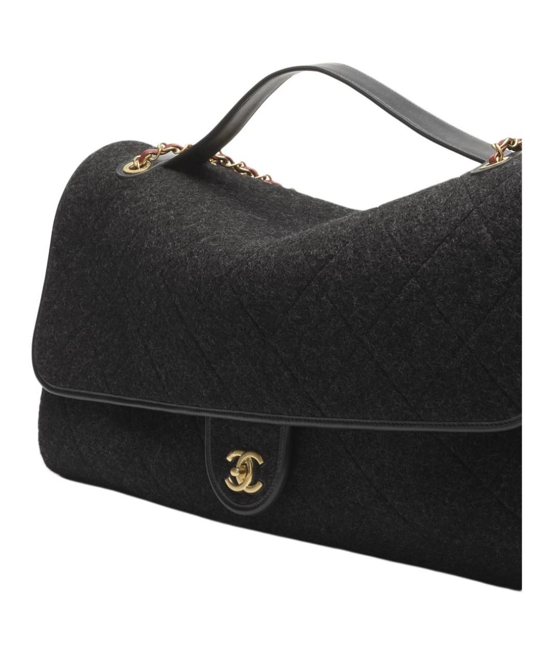 CHANEL Черная сумка через плечо, фото 4