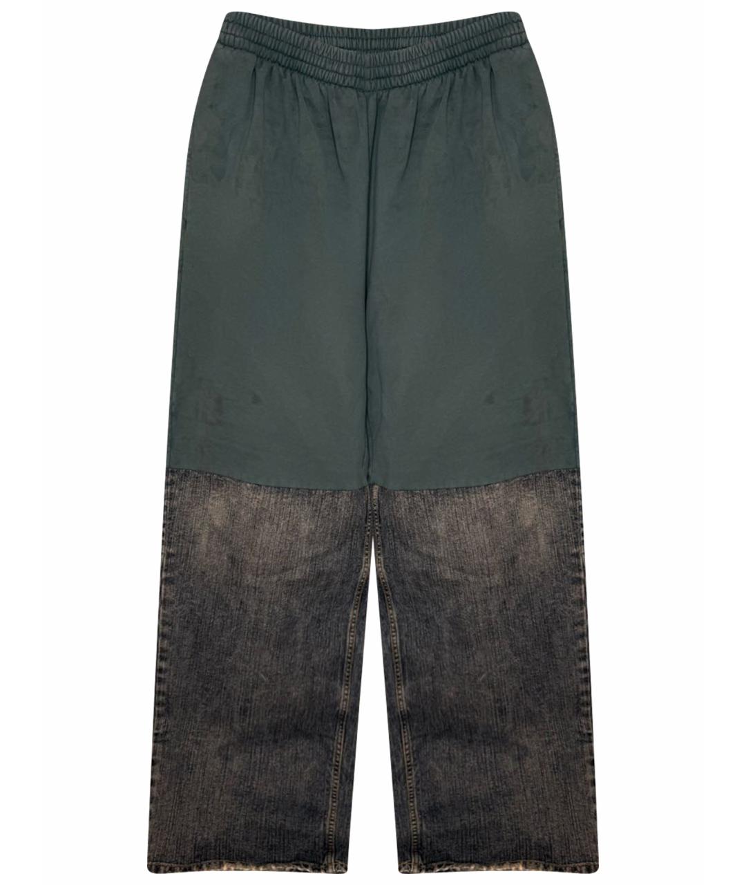 BALENCIAGA Синие хлопковые прямые джинсы, фото 1