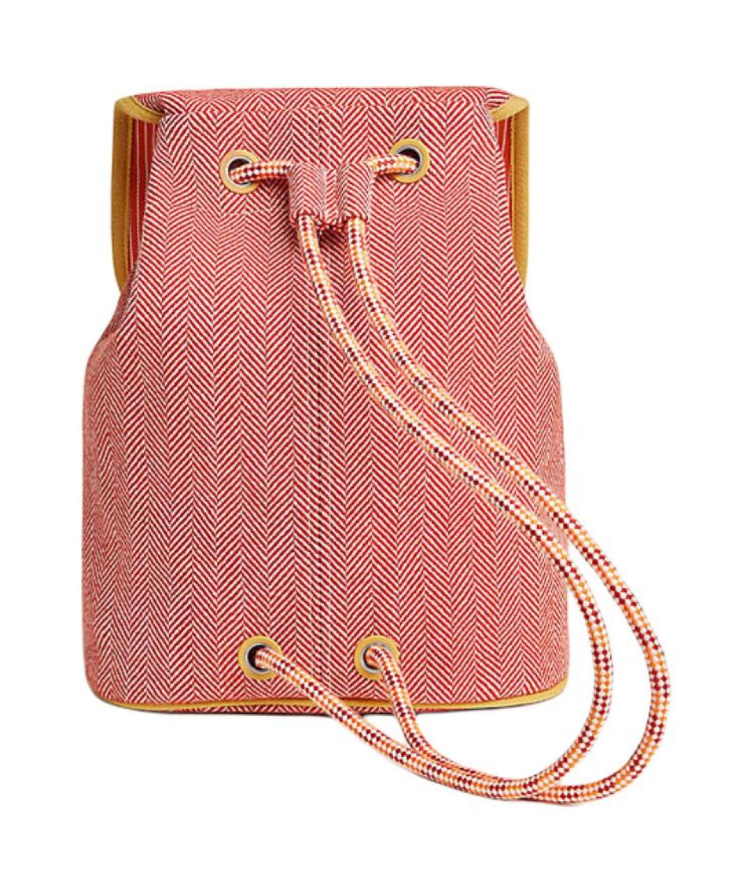 HERMES Розовый шерстяной рюкзак, фото 2