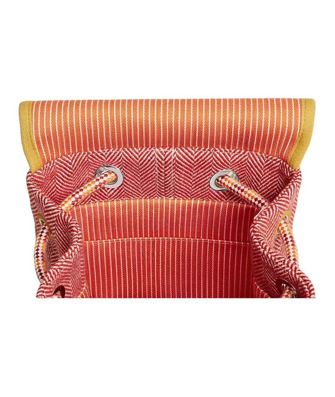 HERMES Розовый шерстяной рюкзак, фото 3