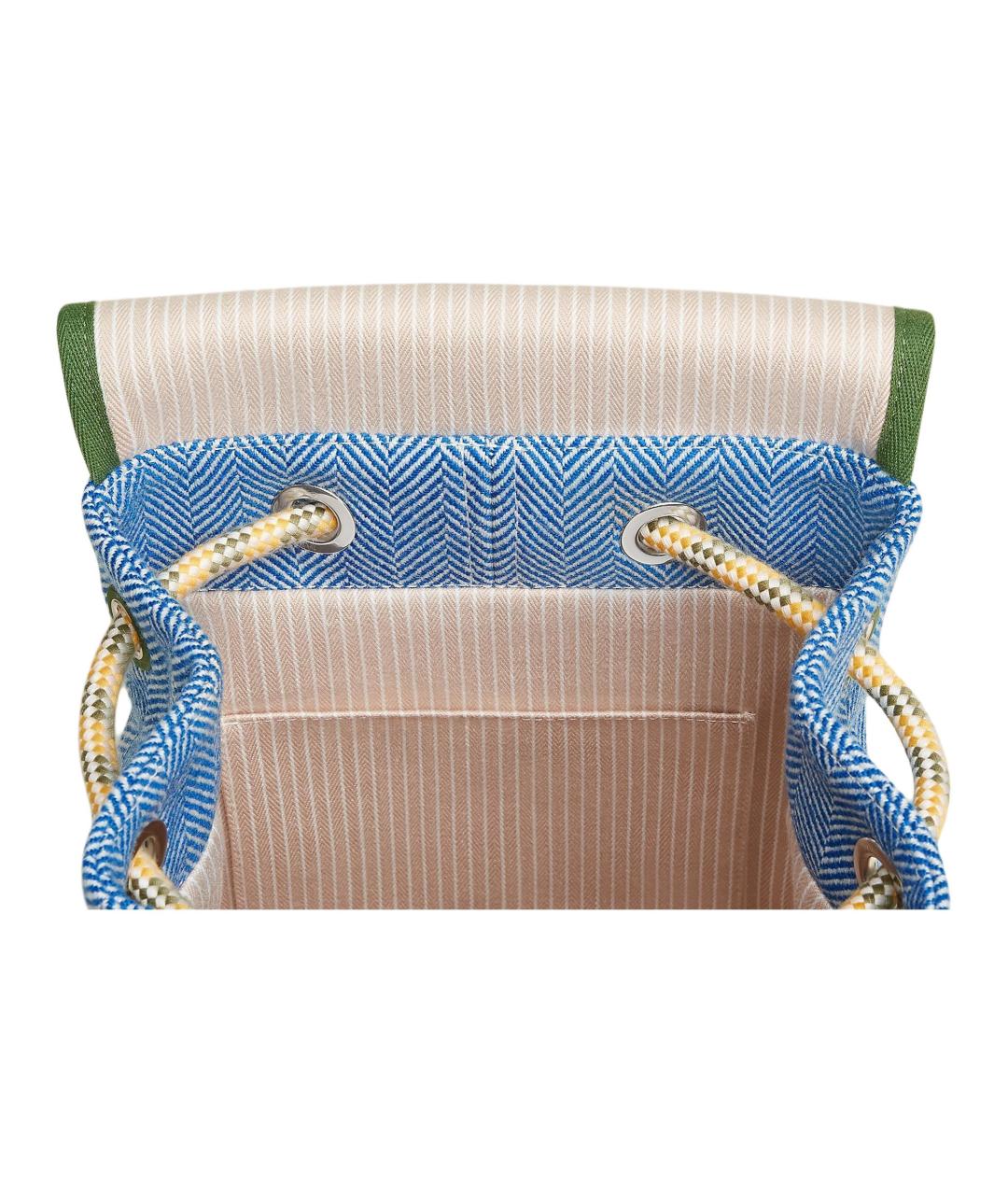 HERMES Голубой шерстяной рюкзак, фото 3