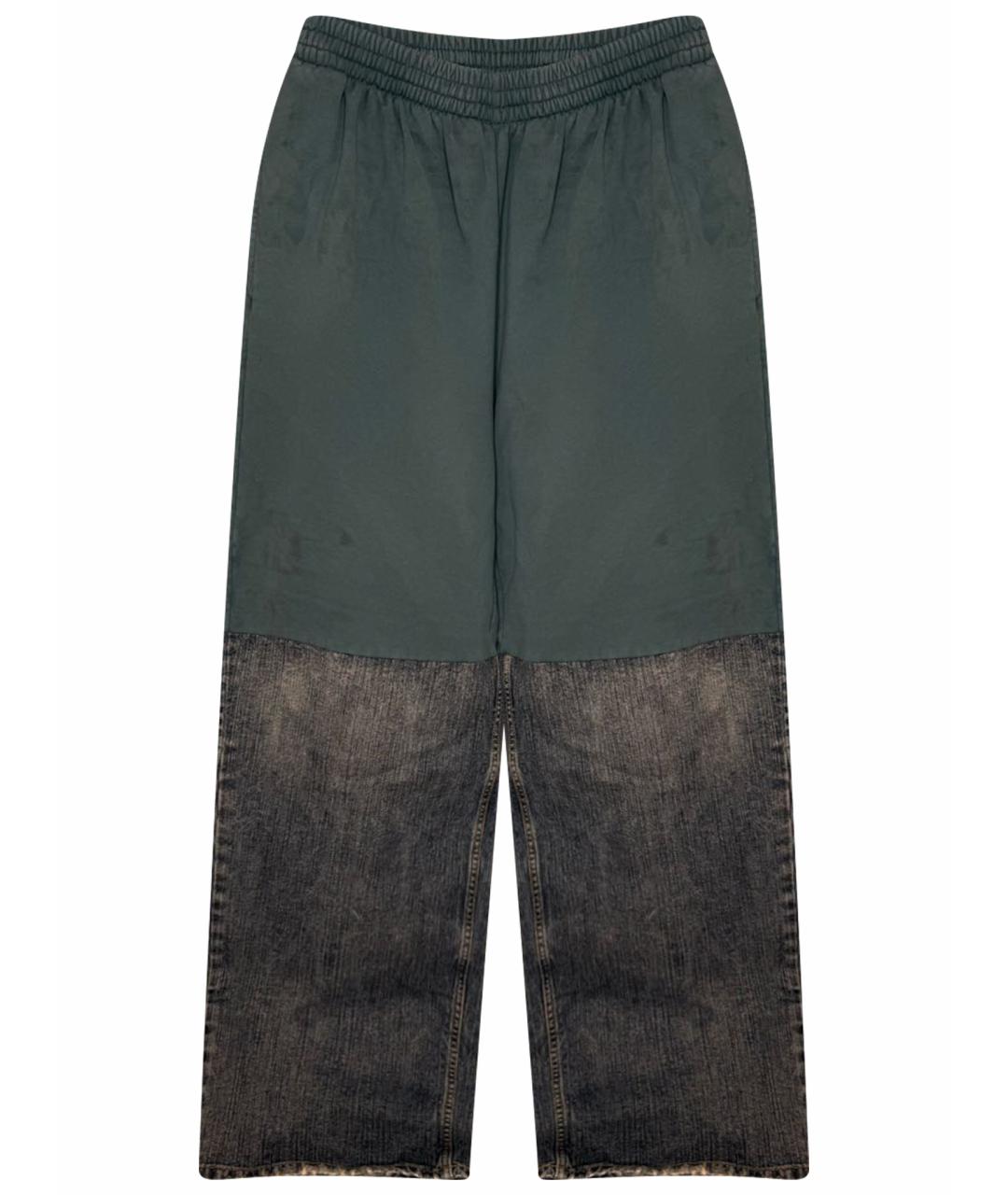 BALENCIAGA Синие хлопковые прямые джинсы, фото 1