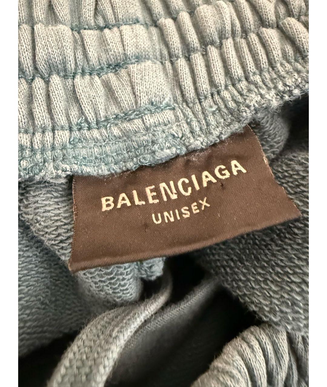 BALENCIAGA Синие хлопковые прямые джинсы, фото 5