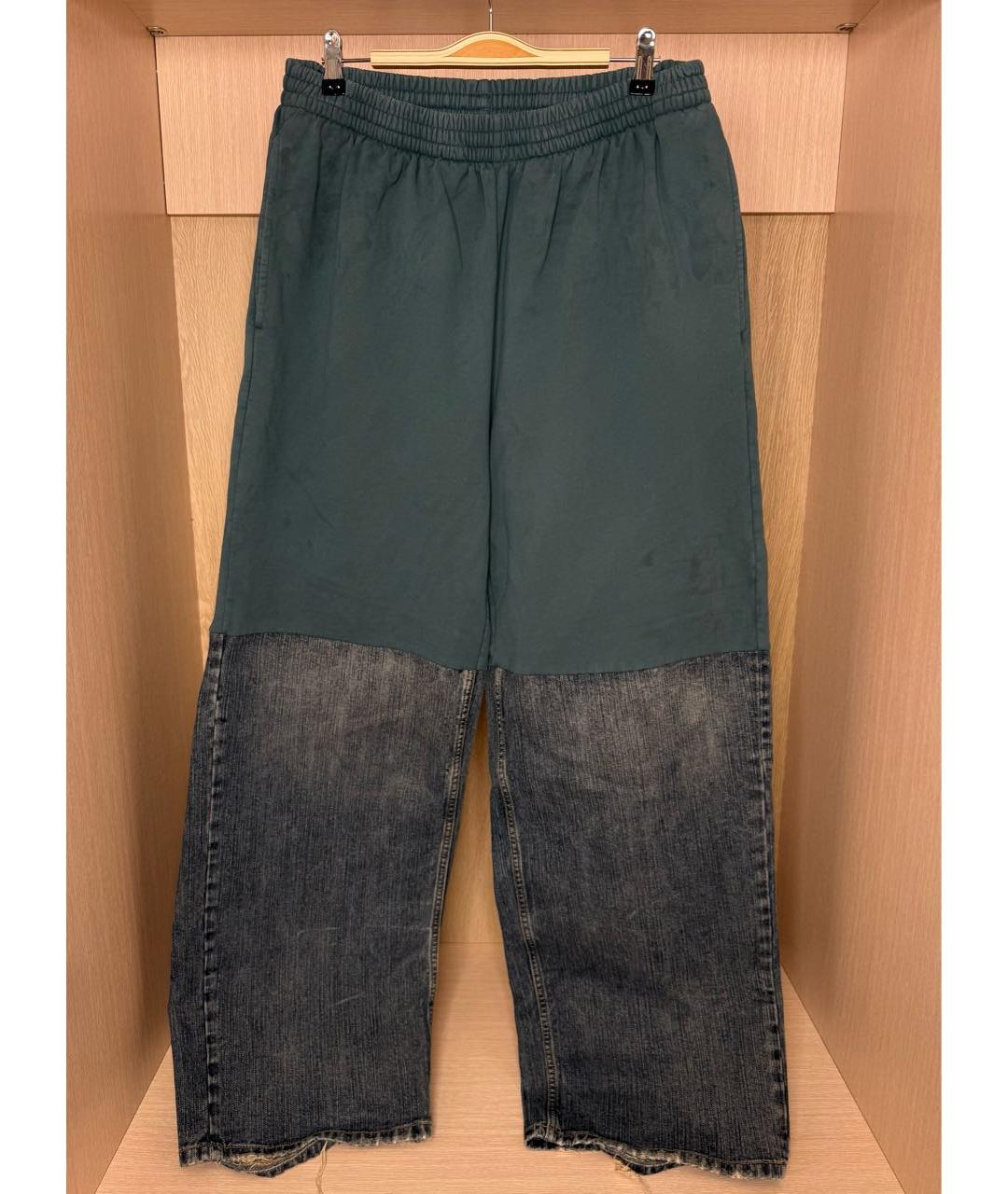 BALENCIAGA Синие хлопковые прямые джинсы, фото 7