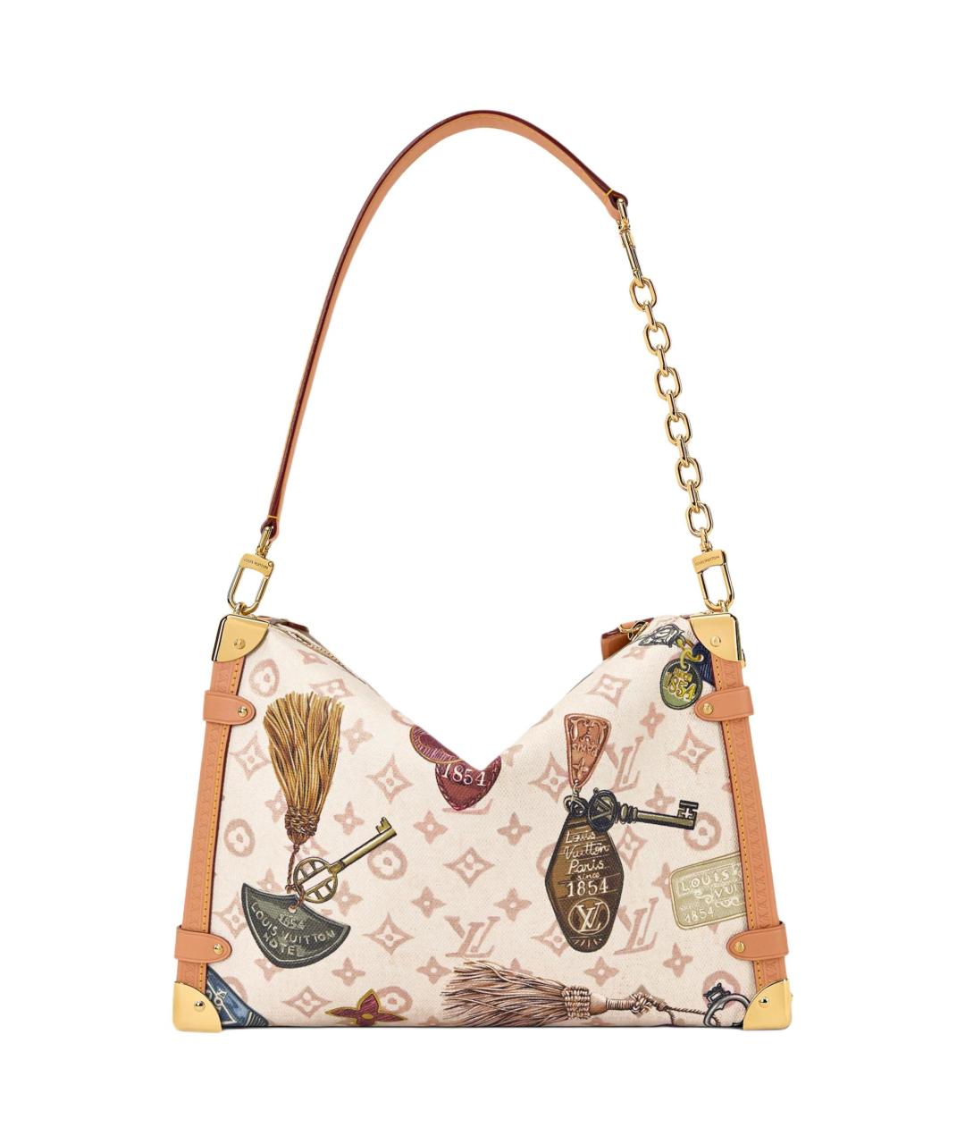 LOUIS VUITTON Бежевая сумка через плечо, фото 4