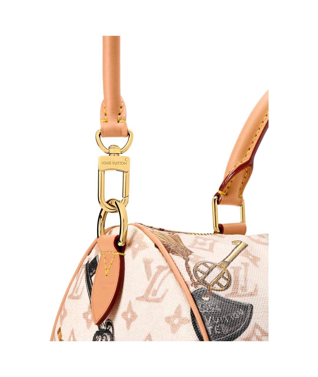 LOUIS VUITTON Бежевая сумка через плечо, фото 5