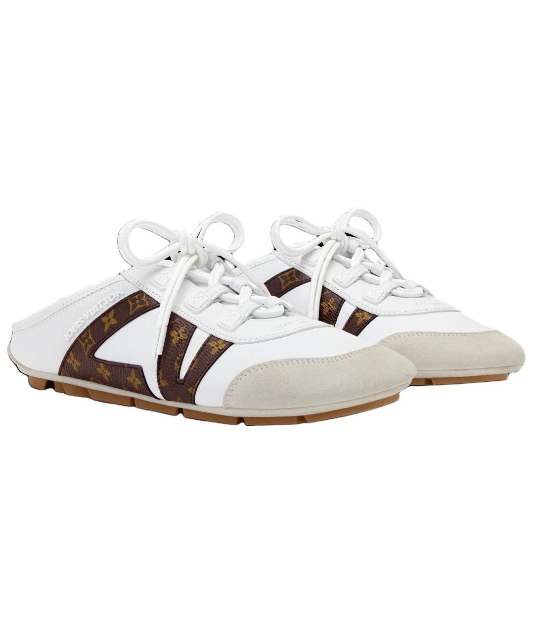 LOUIS VUITTON Белые мюли, фото 3