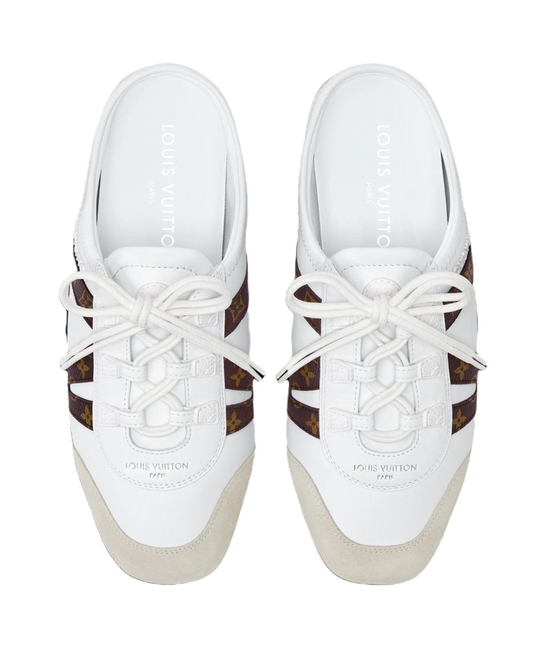 LOUIS VUITTON Белые мюли, фото 4