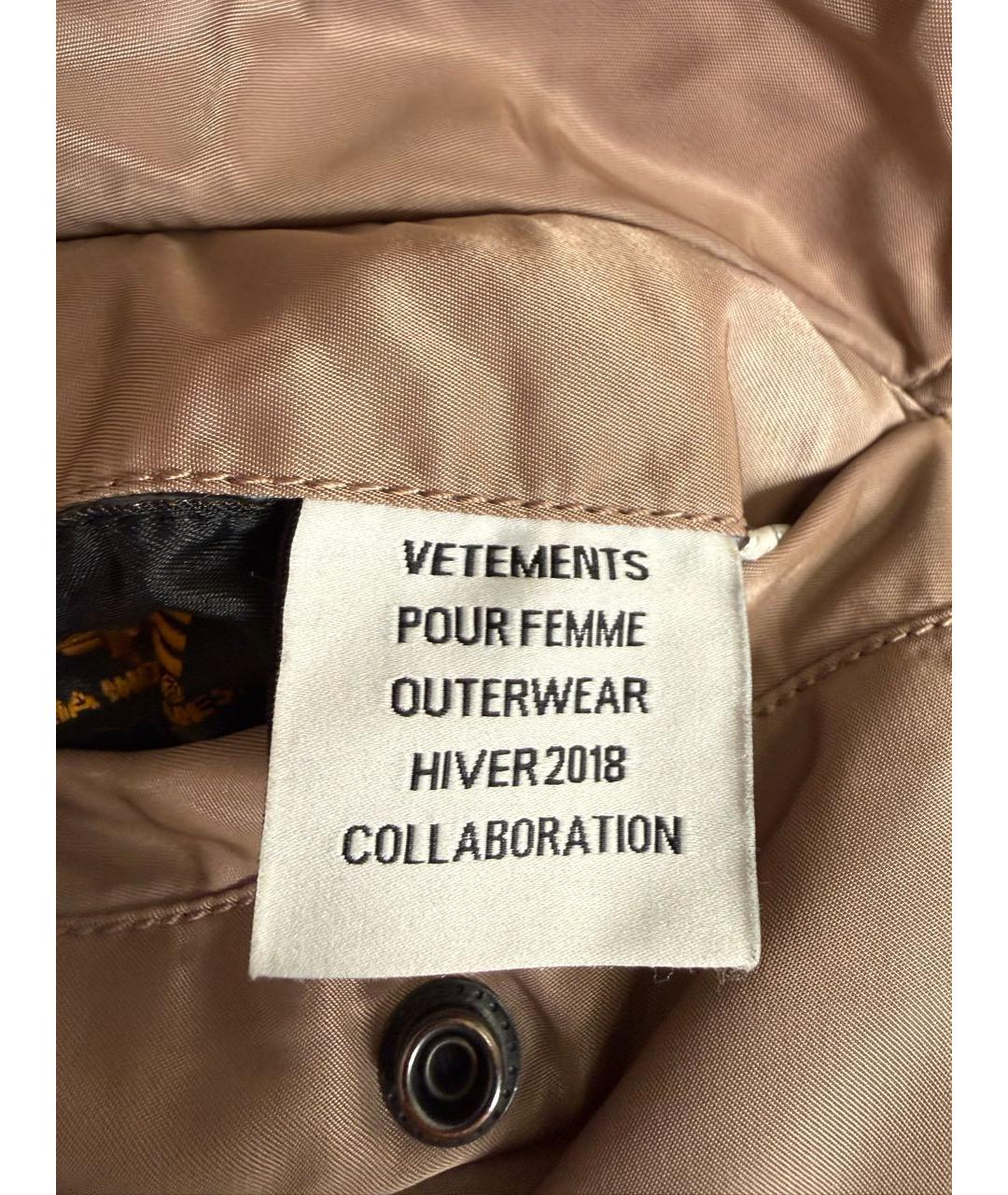 VETEMENTS Коралловая хлопковая куртка, фото 7