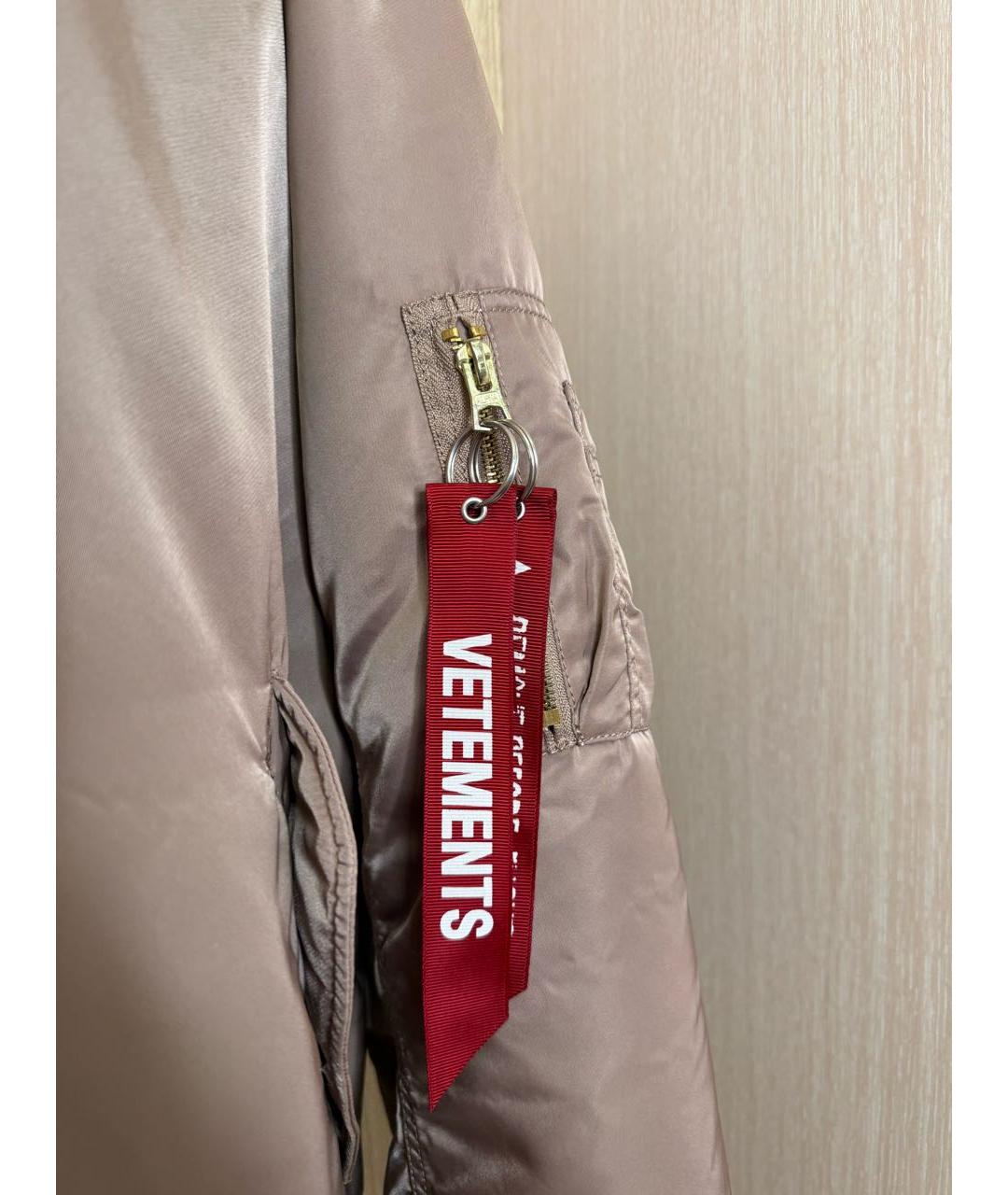 VETEMENTS Коралловая хлопковая куртка, фото 4