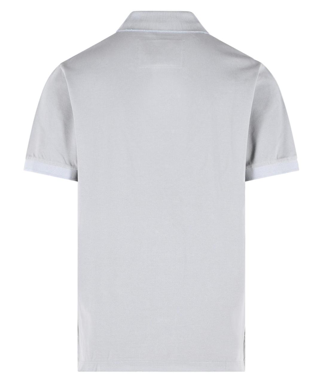 ERL Серое хлопковое поло с коротким рукавом, фото 3
