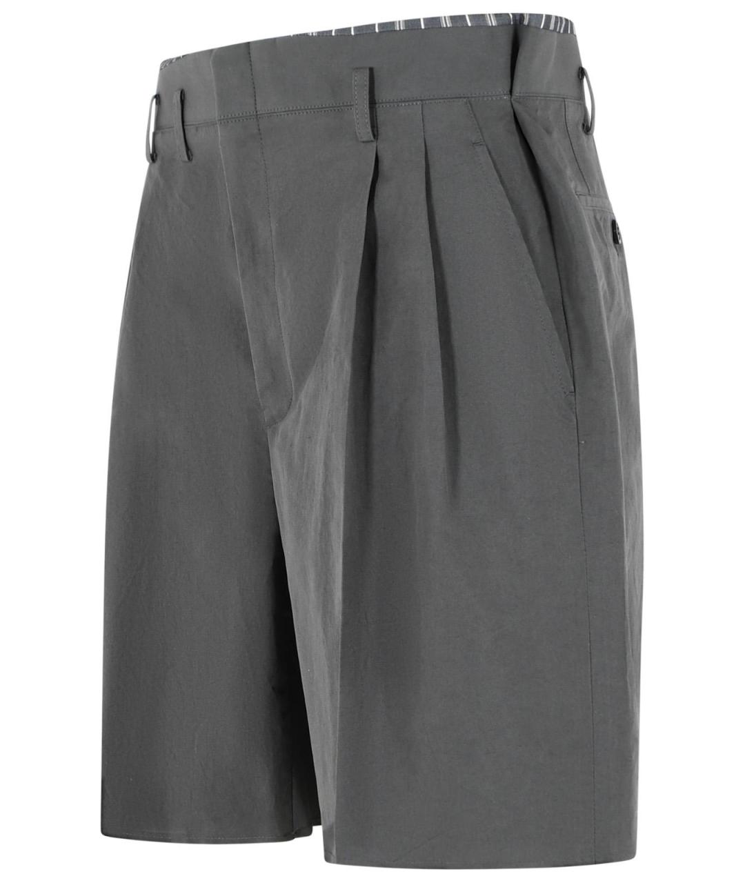 MAISON MARGIELA Серые хлопковые шорты, фото 2