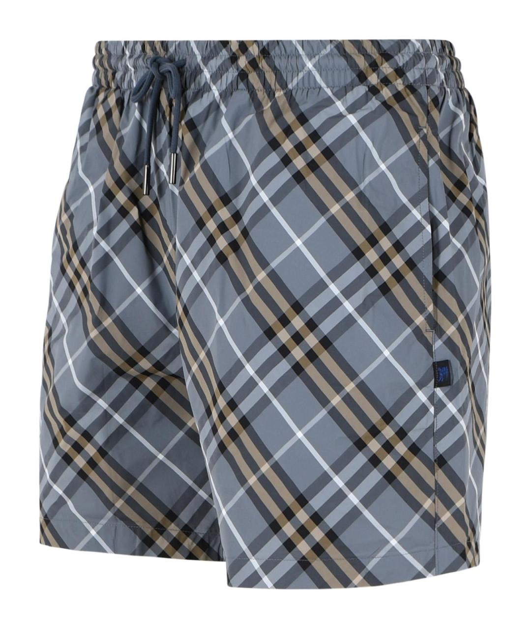 BURBERRY Голубые полиамидовые плавки, фото 2