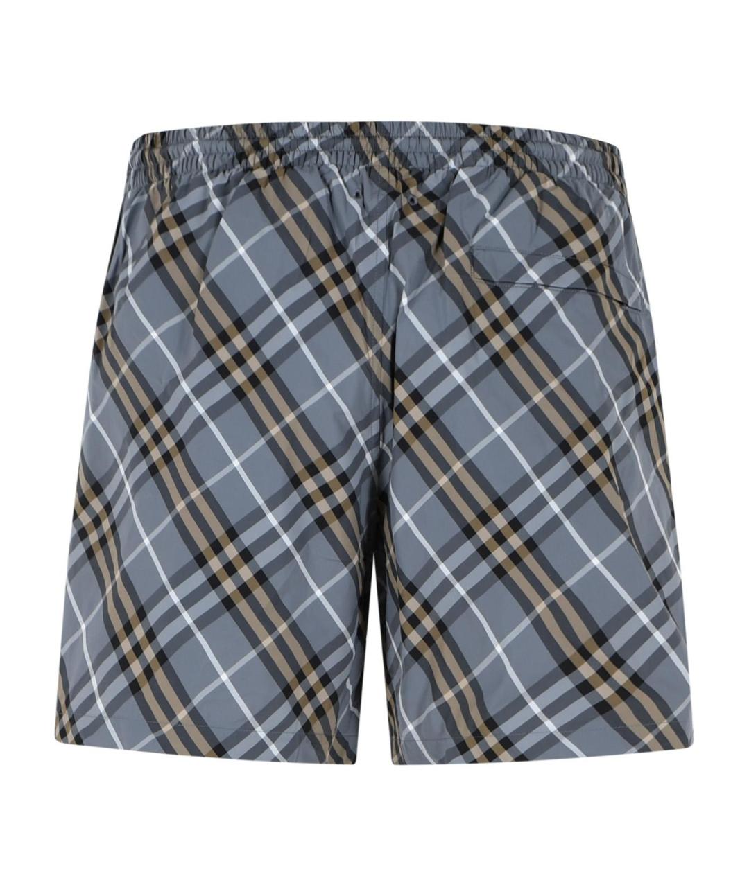 BURBERRY Голубые полиамидовые плавки, фото 3