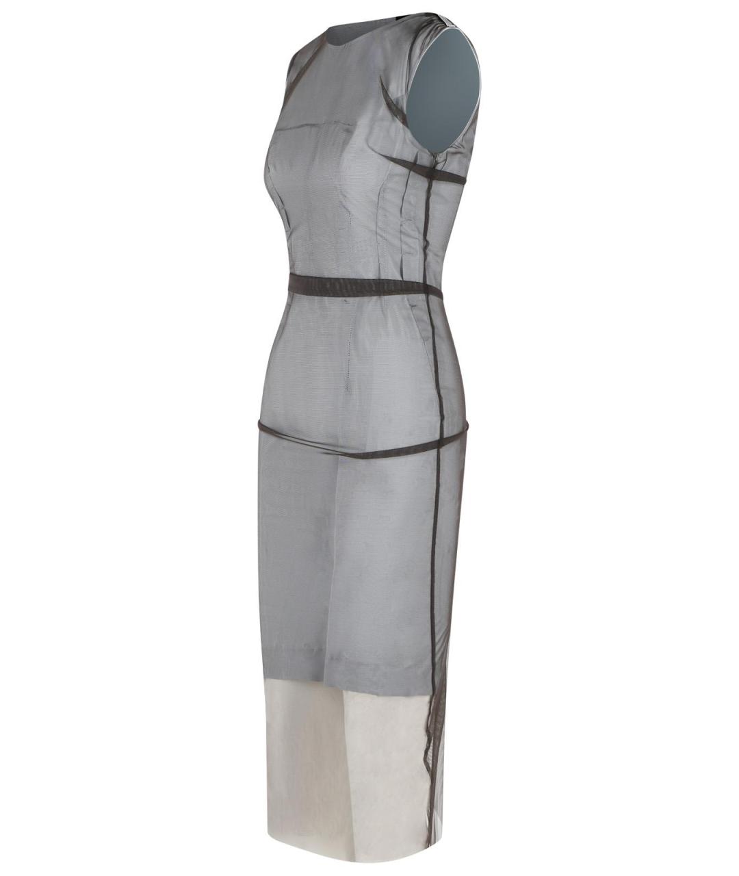 MAISON MARGIELA Серое вискозное повседневное платье, фото 2