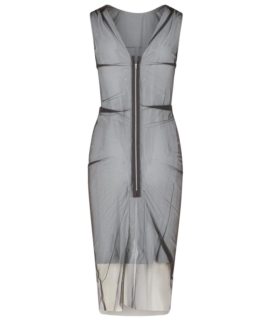 MAISON MARGIELA Серое вискозное повседневное платье, фото 3