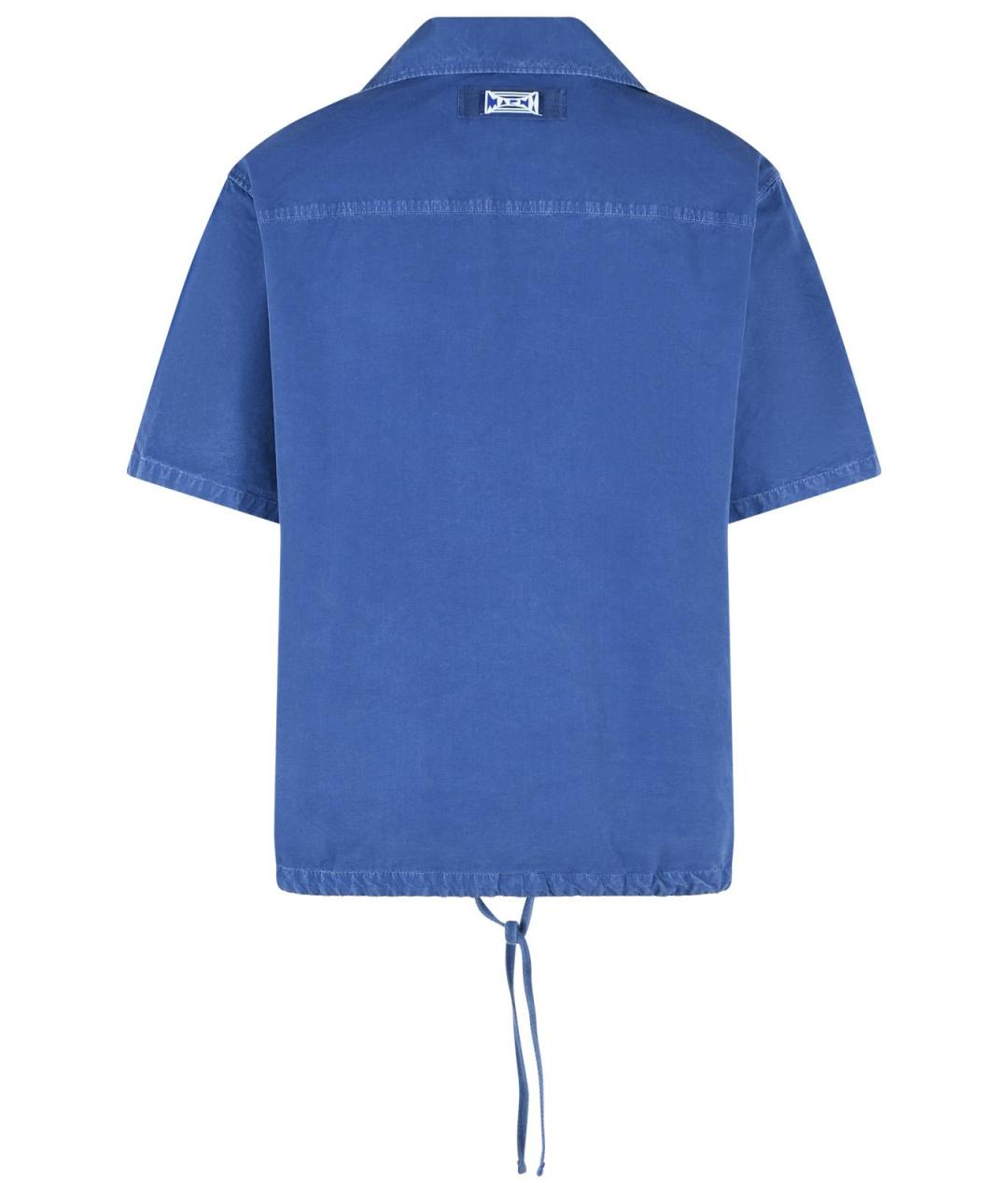 MARNI Синяя хлопковая кэжуал рубашка, фото 3