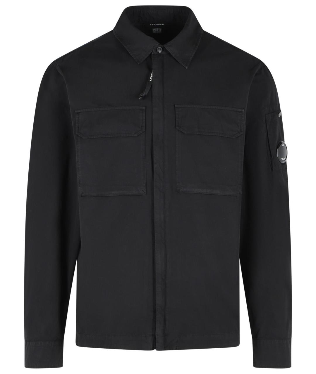 CP COMPANY Черная хлопковая куртка, фото 1