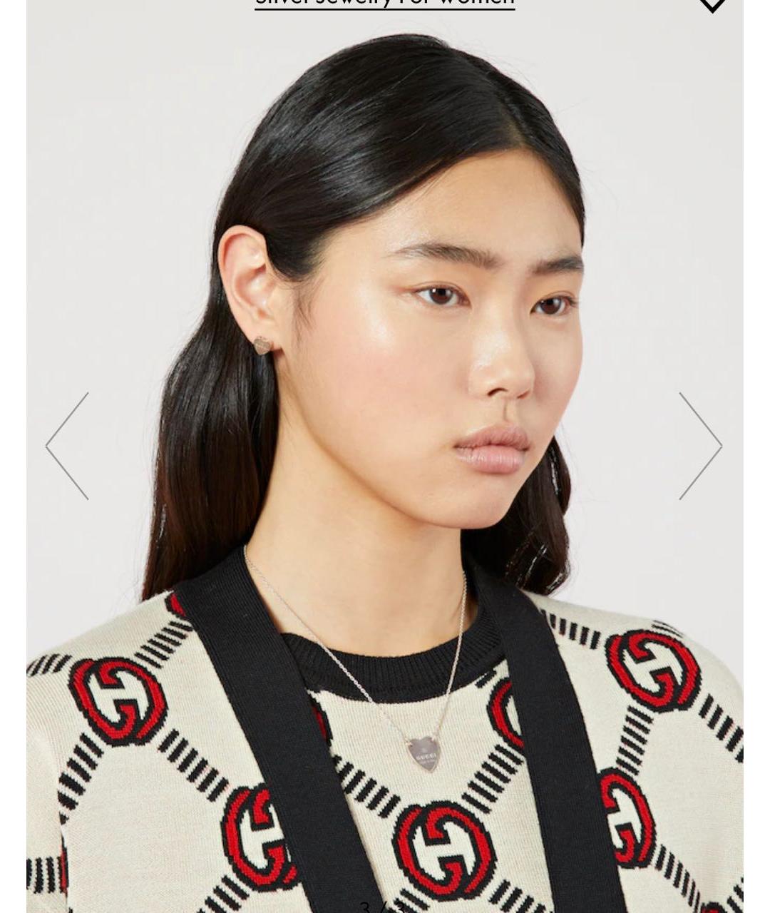 GUCCI Серебряные серебряные серьги, фото 5