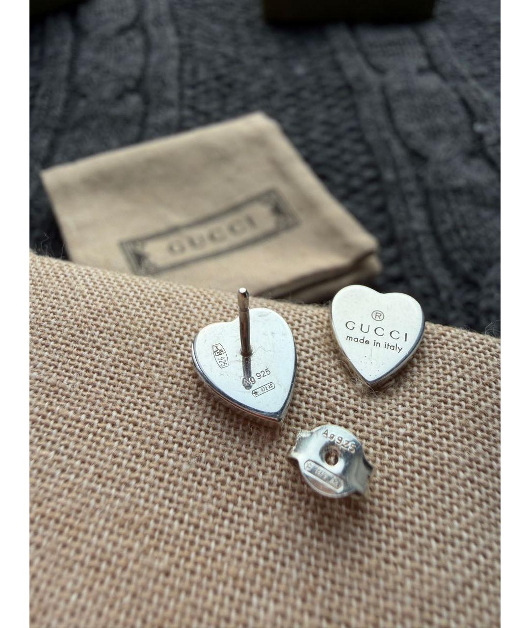 GUCCI Серебряные серебряные серьги, фото 3