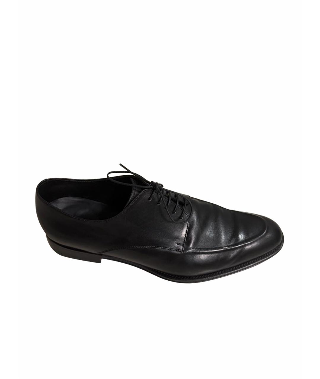 ZEGNA Черные кожаные туфли, фото 1