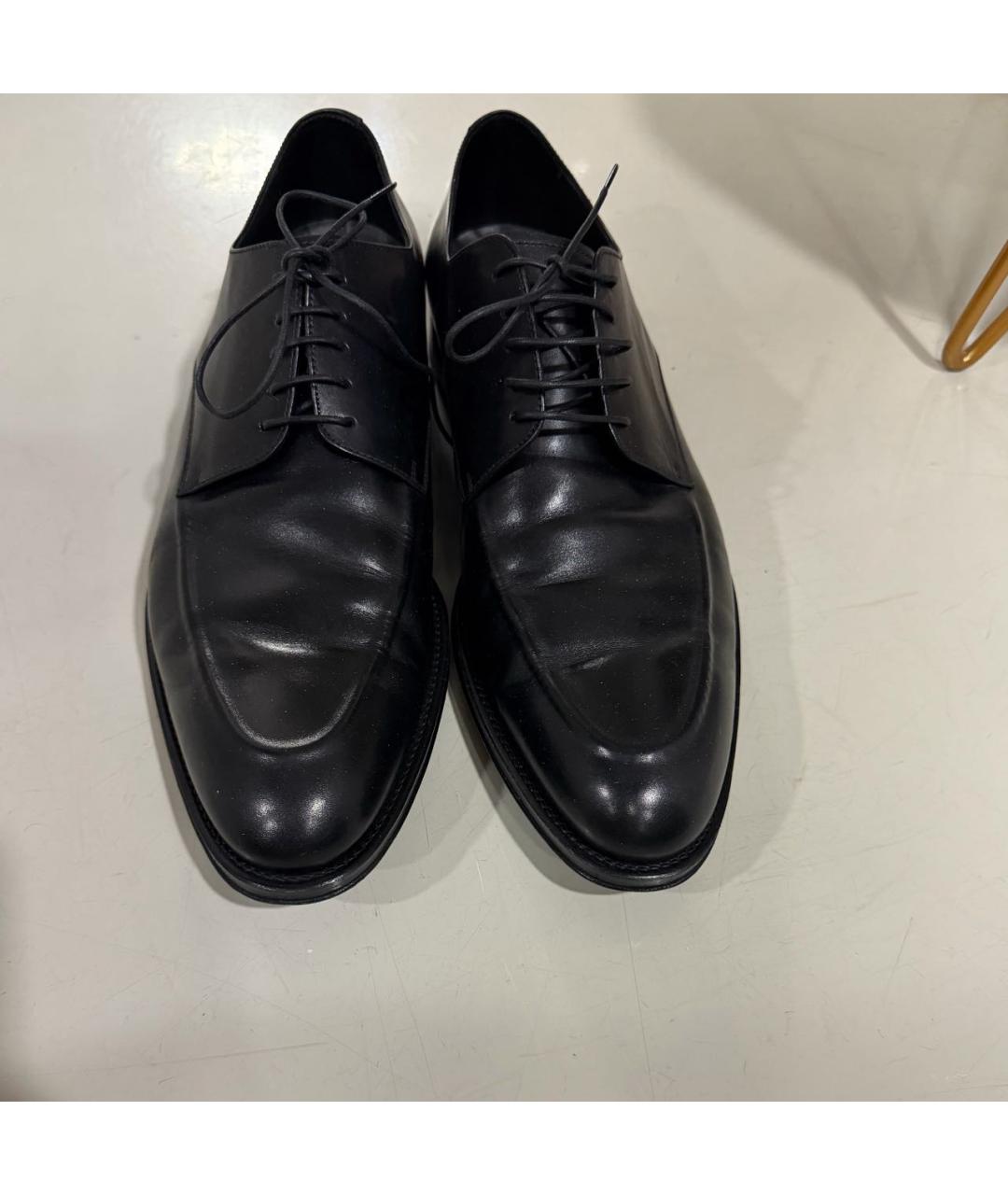 ZEGNA Черные кожаные туфли, фото 2