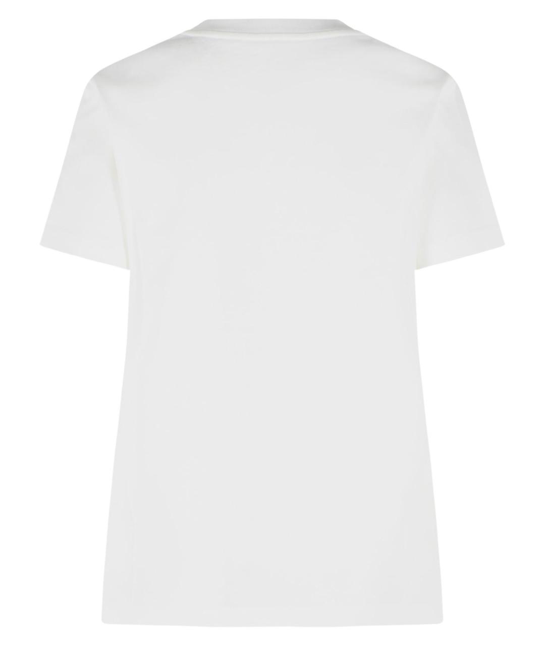 MONCLER Бежевая хлопковая футболка, фото 3