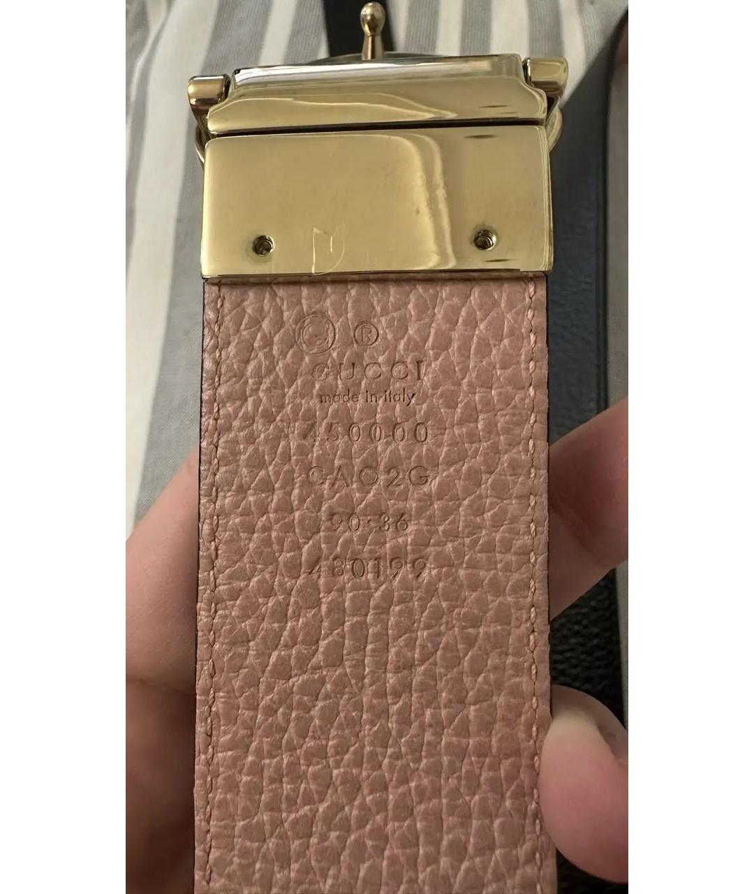 GUCCI Черный кожаный ремень, фото 3